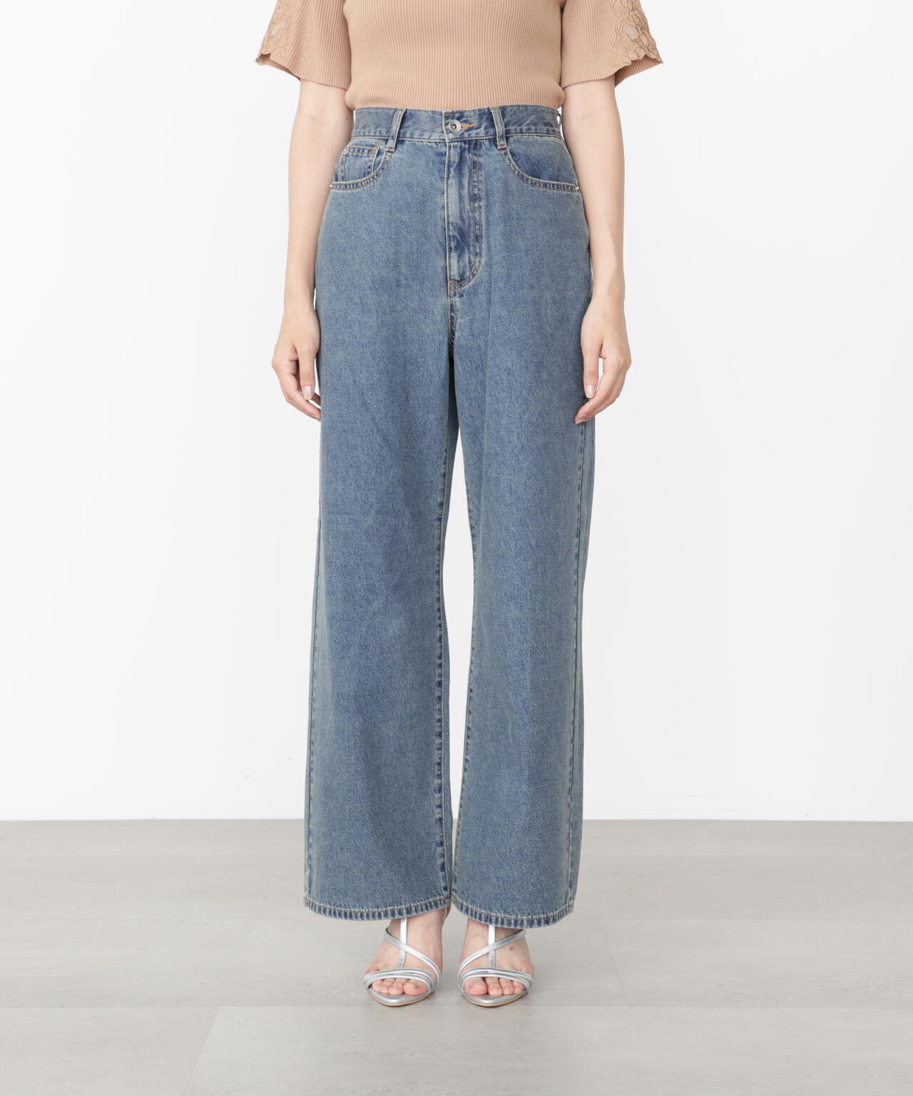 【加藤栞さん着用】バギーデニムパンツ