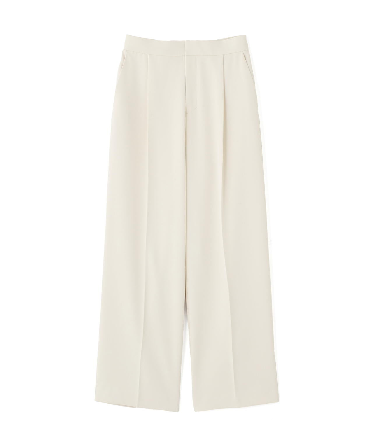 ホワイト ワイドパンツ ハイウエスト 松川星さん着用】ハイウエストワイドパンツ | PROPORTION BODY