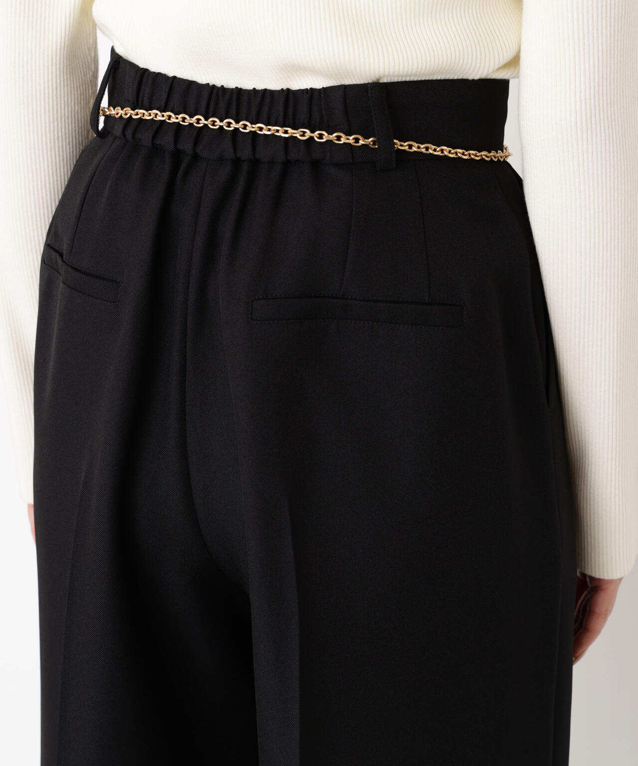 谷川菜奈さんコラボ＞チェーン付きワイドパンツ | PROPORTION BODY