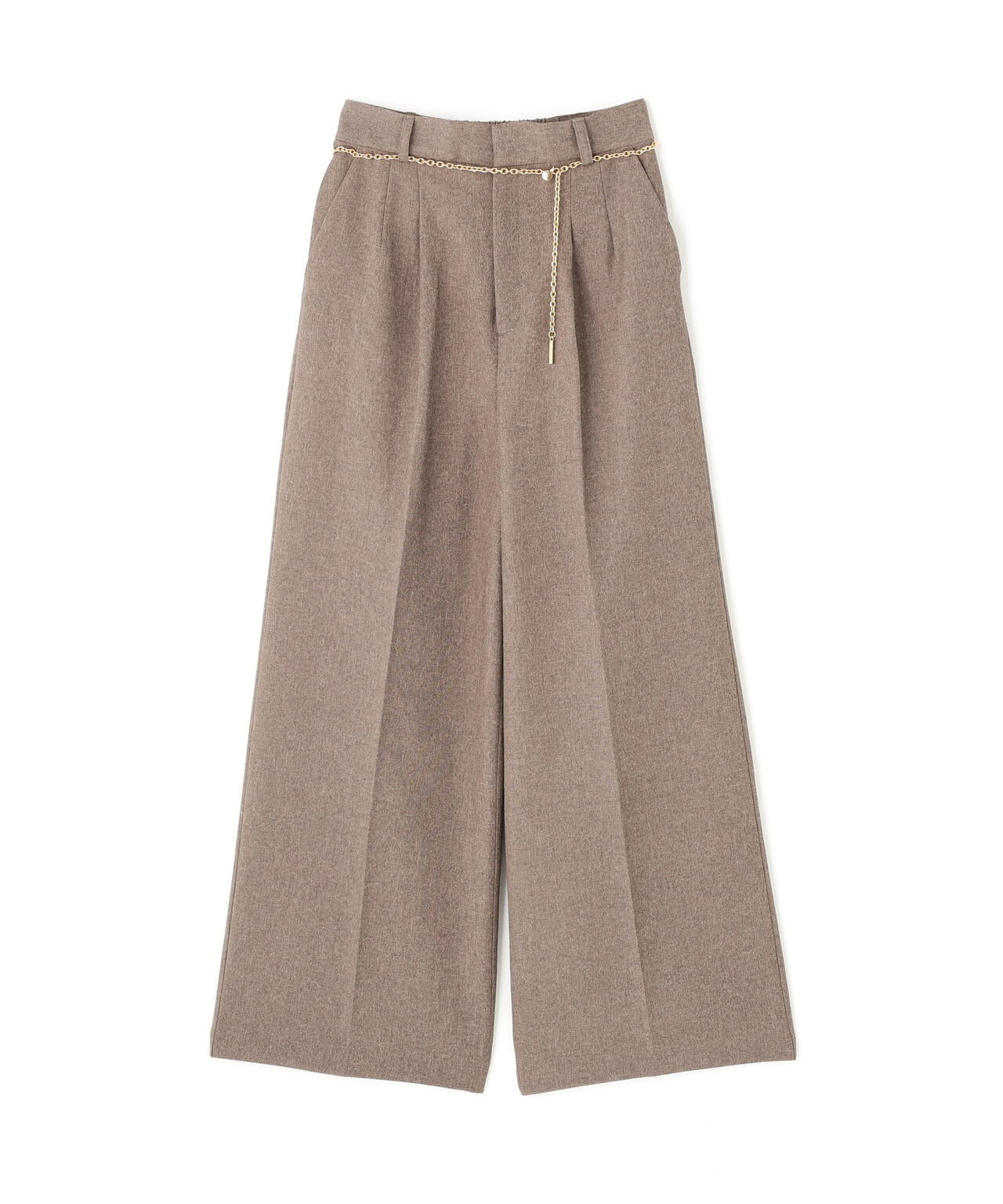 谷川菜奈さんコラボ＞チェーン付きワイドパンツ | PROPORTION BODY