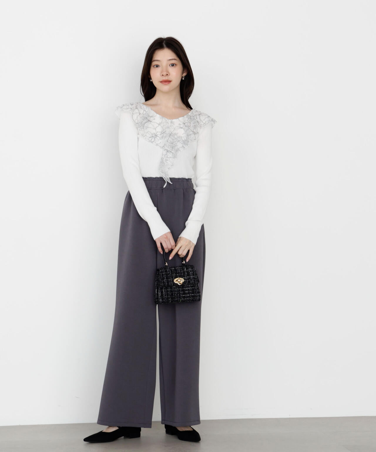 【松川星さん着用】＜ウォッシャブル＞スエットイージーパンツ