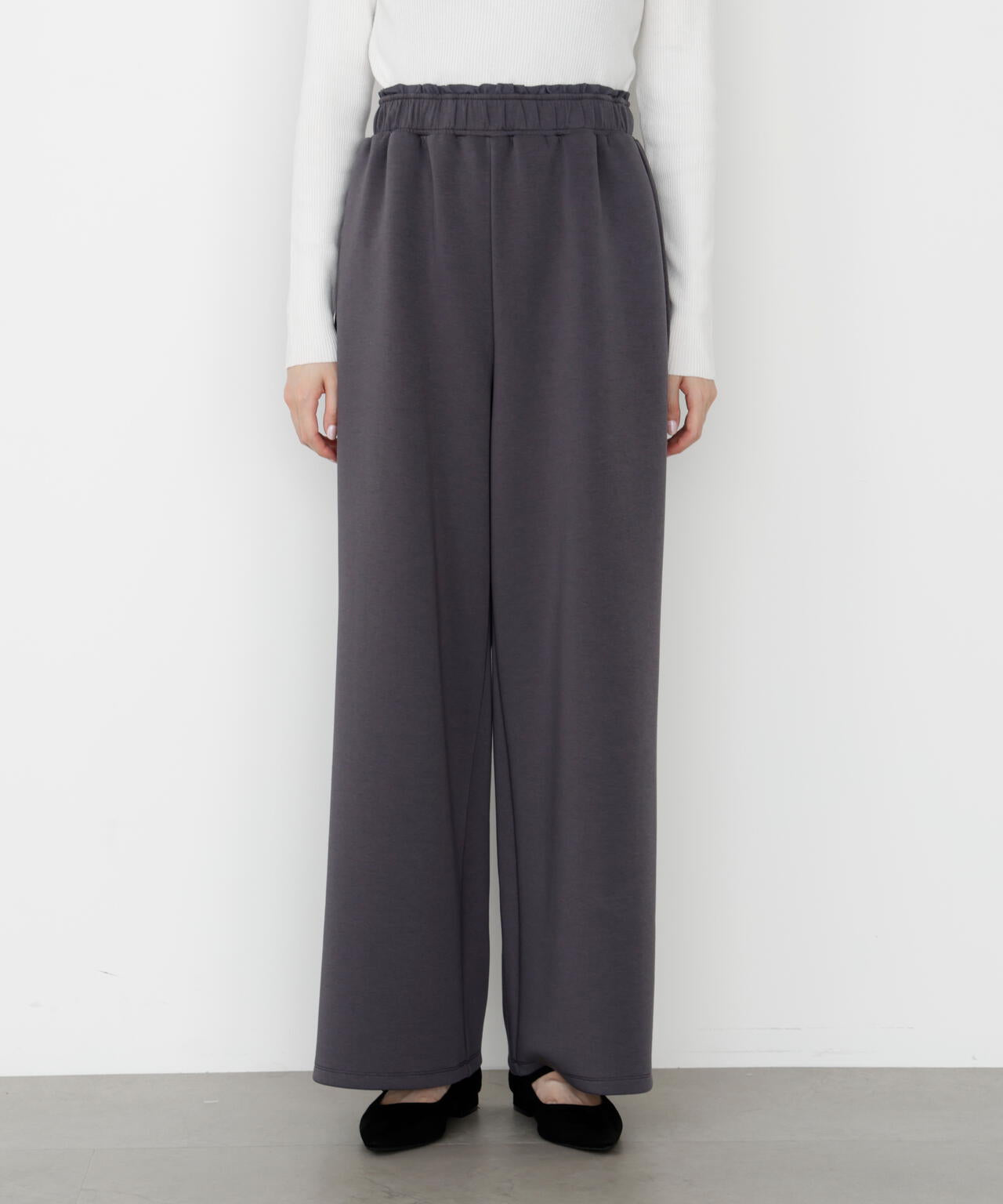 【松川星さん着用】＜ウォッシャブル＞スエットイージーパンツ