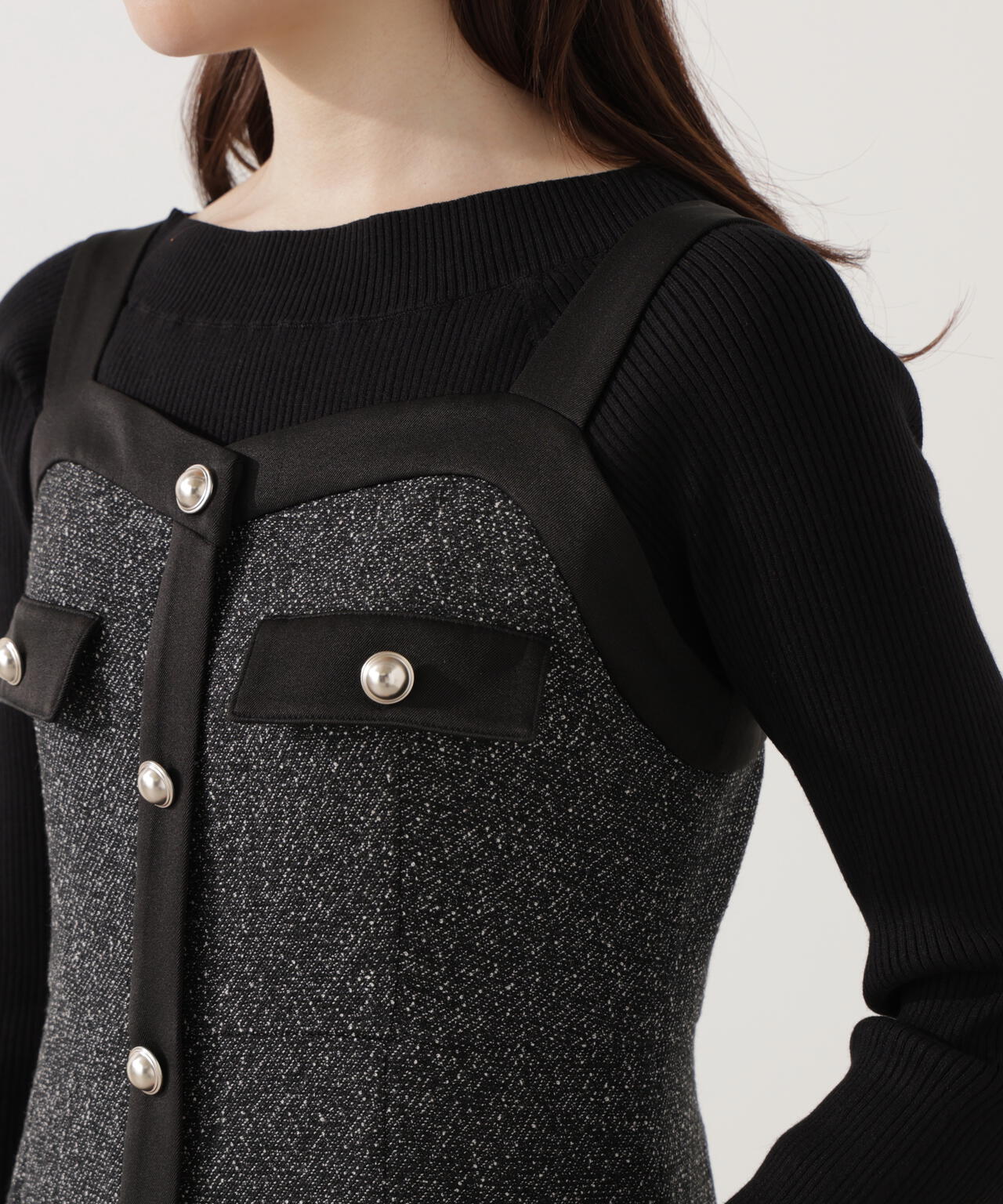 ツイードロングジャンスカ | PROPORTION BODY DRESSING