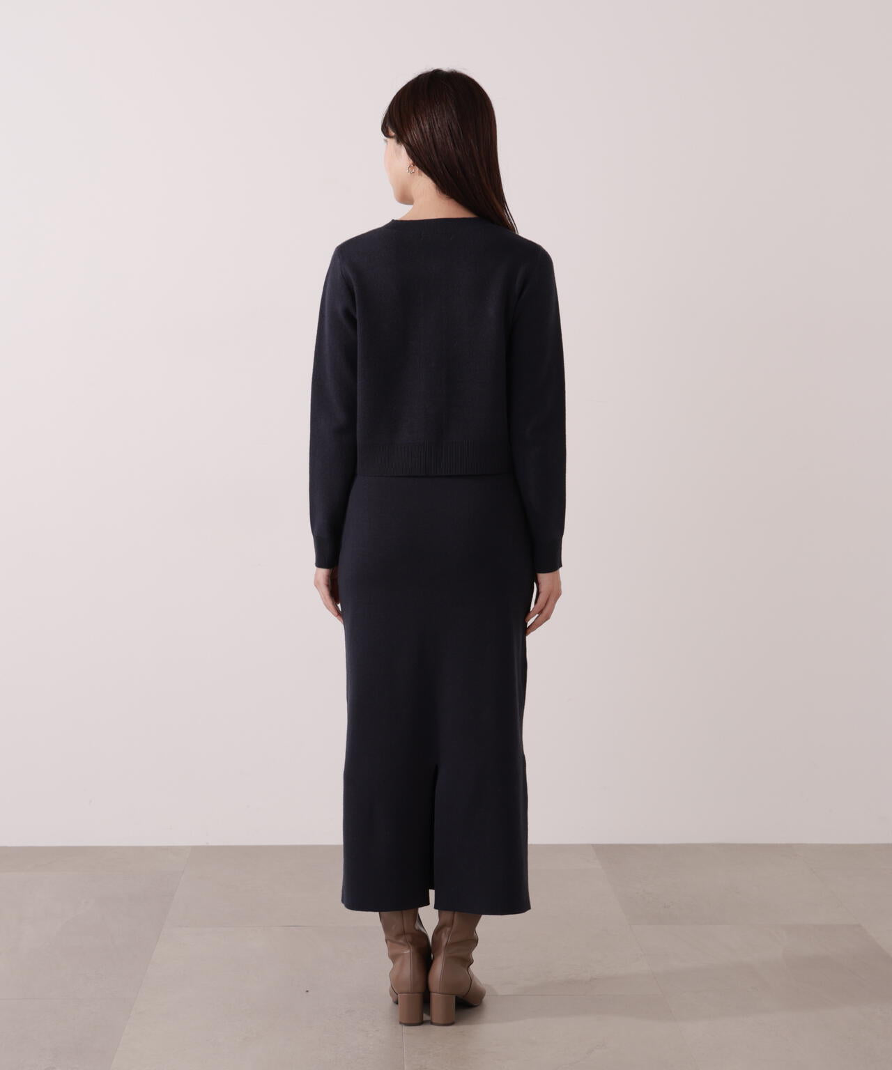 【一部再入荷】 青島心さん着用 ステッチニットSETUP