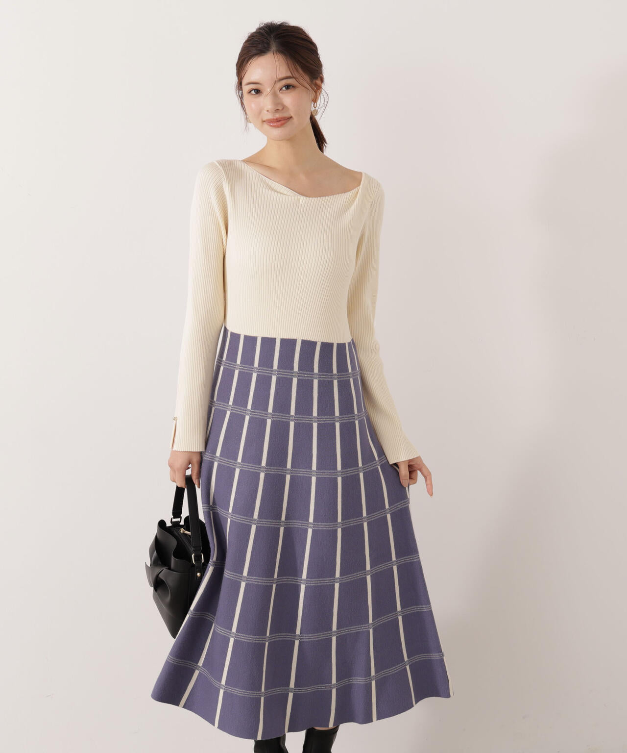 ビックチェックニットワンピース ビッグチェックニットワンピース | JILL by JILL STUART（ジル