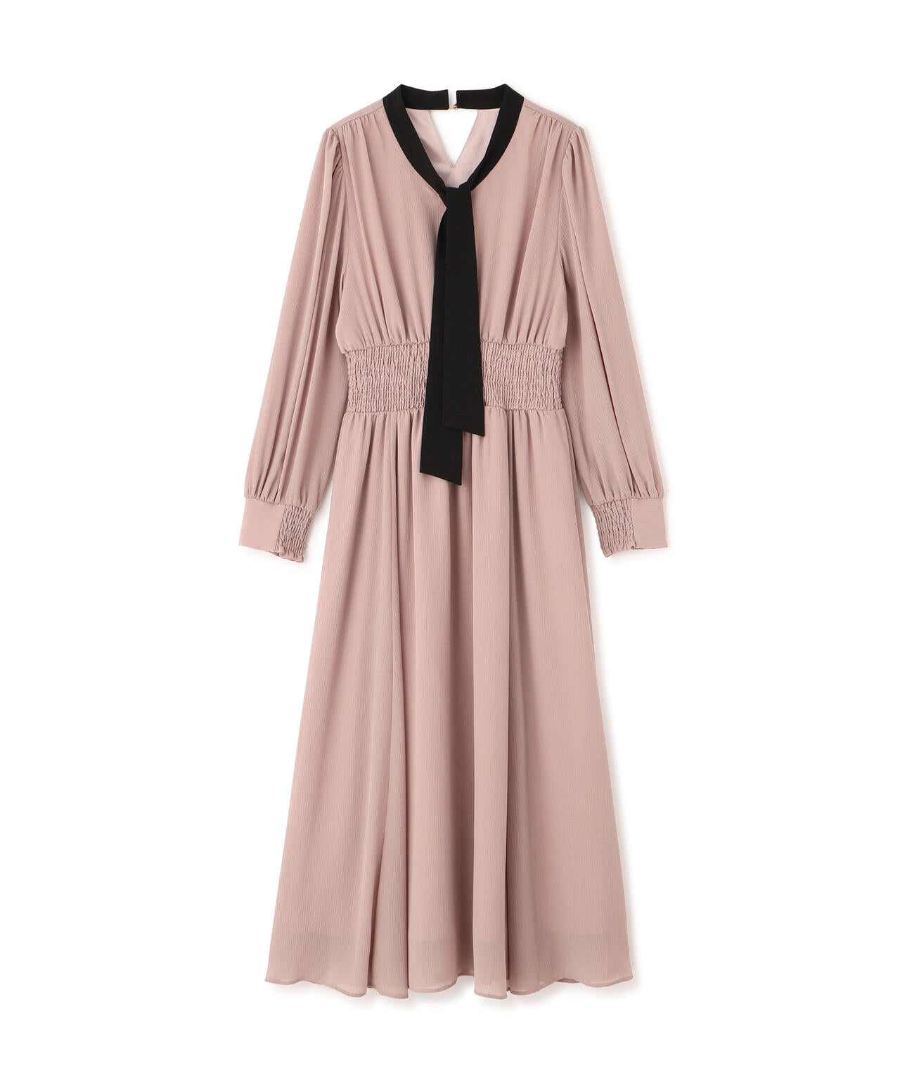 【青島心さん着用】タイ付きウエストシャーリングワンピース