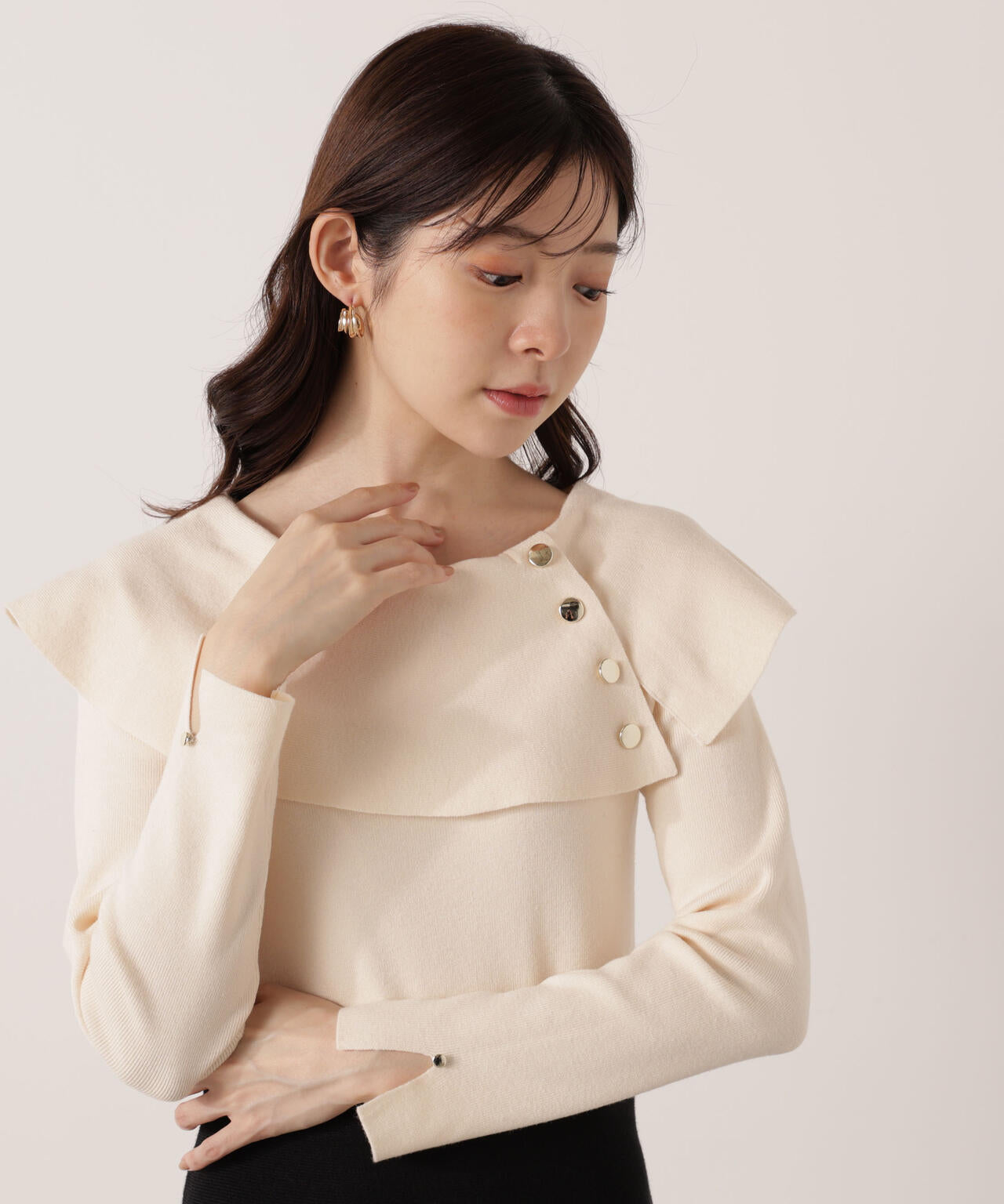 ケープニットワンピース【WEB・一部店舗限定】