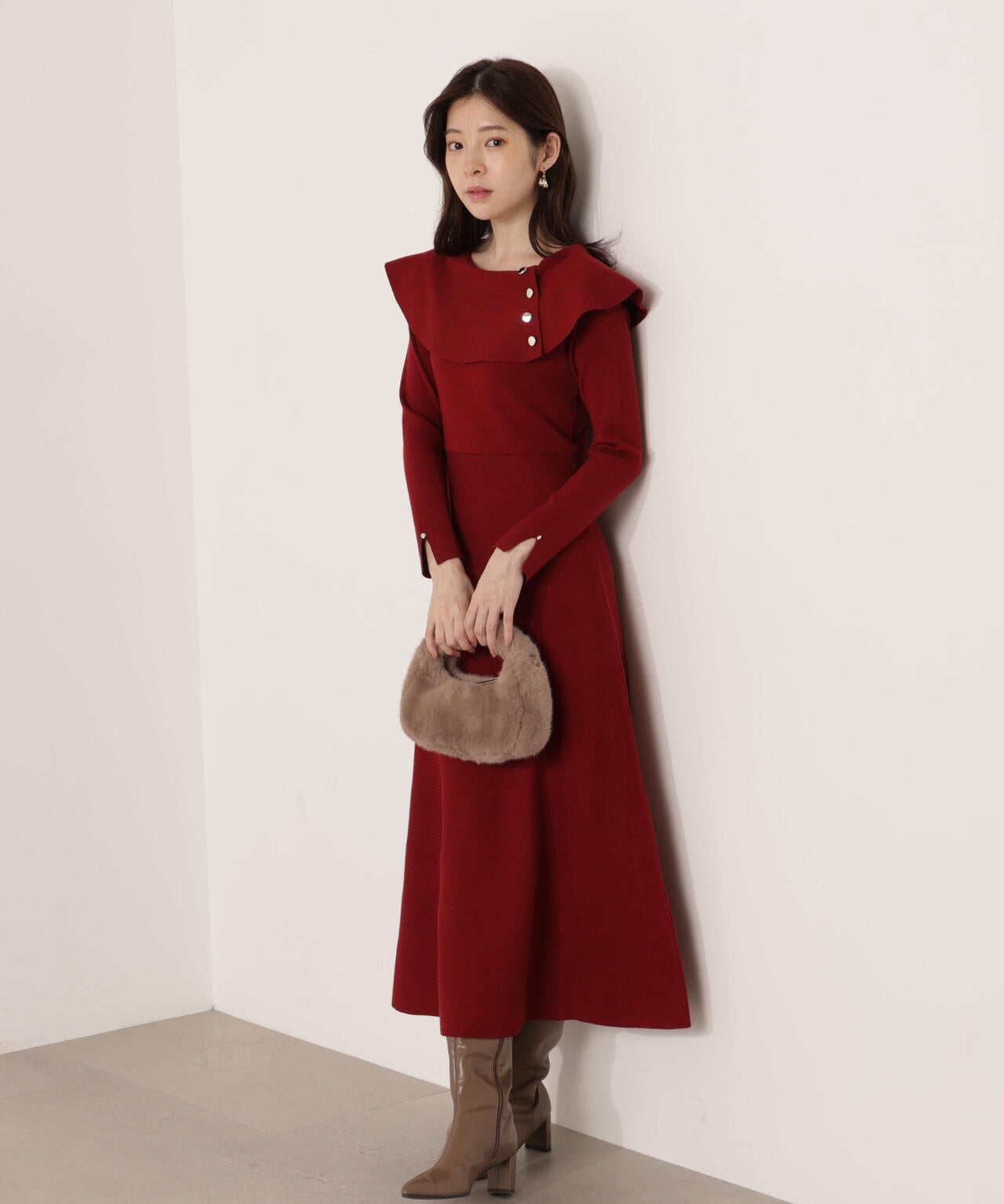 ケープニットワンピース【WEB・一部店舗限定】 | PROPORTION BODY