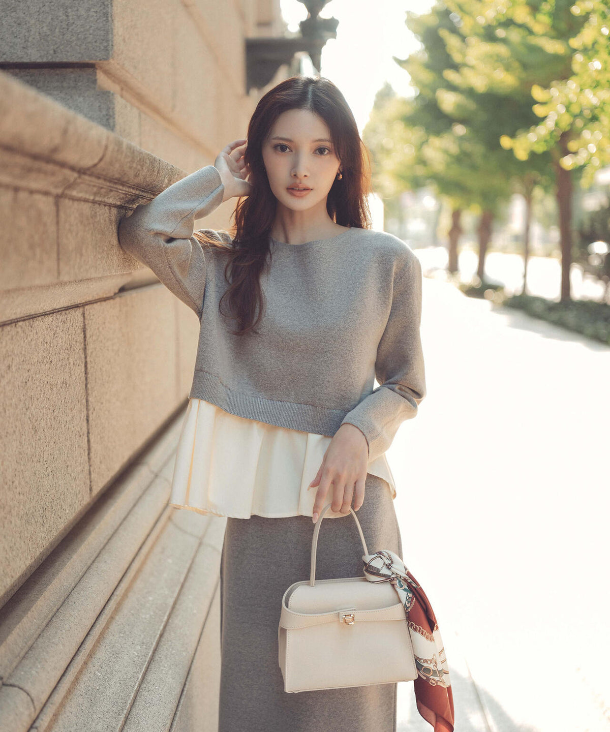 Alexander McQUEEN ペプラムヘム 立体 ニット カシミヤ混 S Alexander  