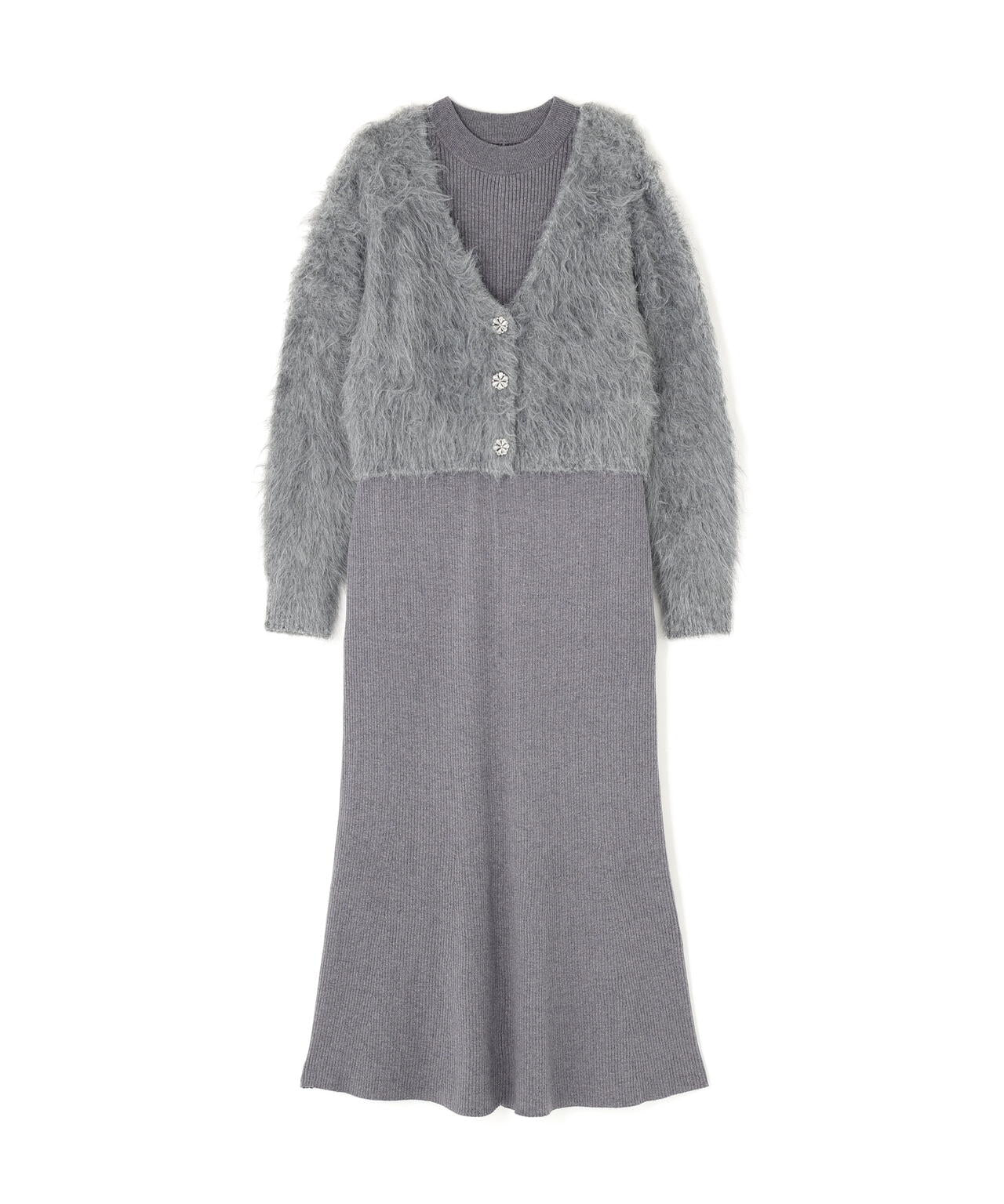 シャギーカーデニットセットアップ | PROPORTION BODY DRESSING