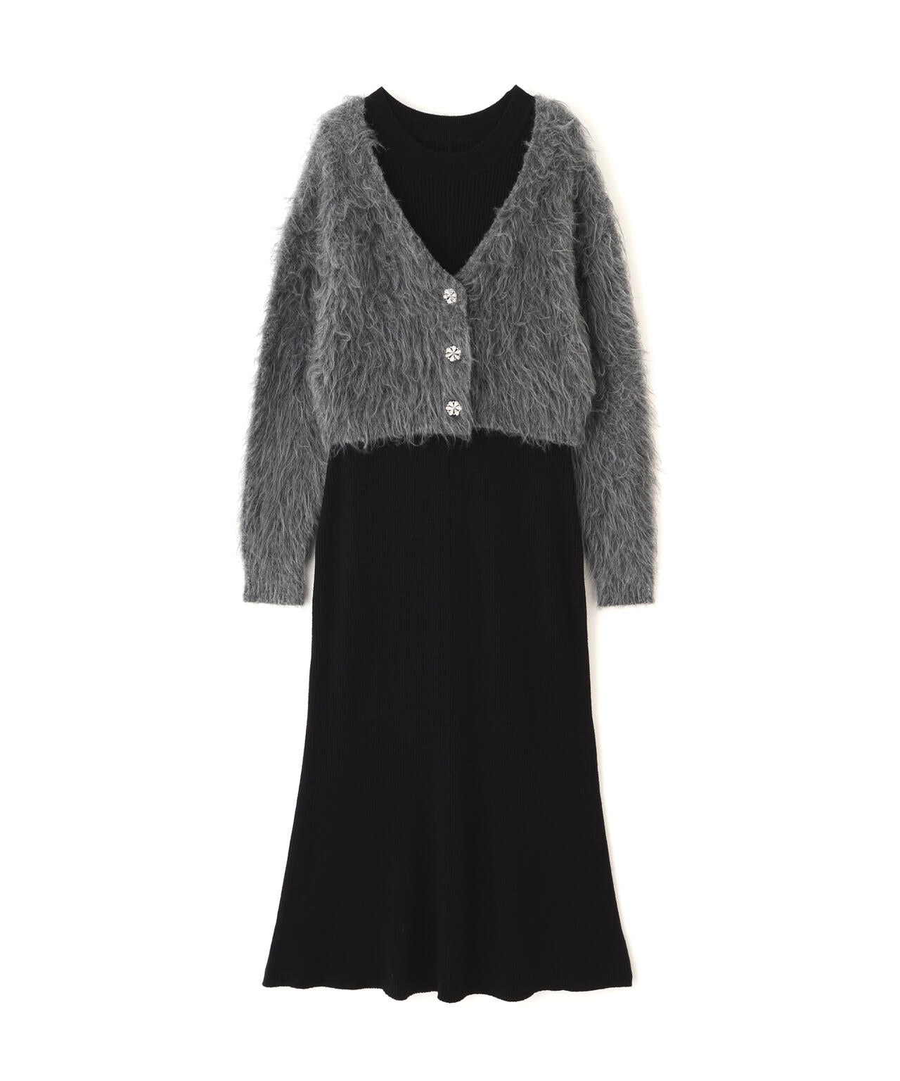 シャギーカーデニットセットアップ | PROPORTION BODY DRESSING