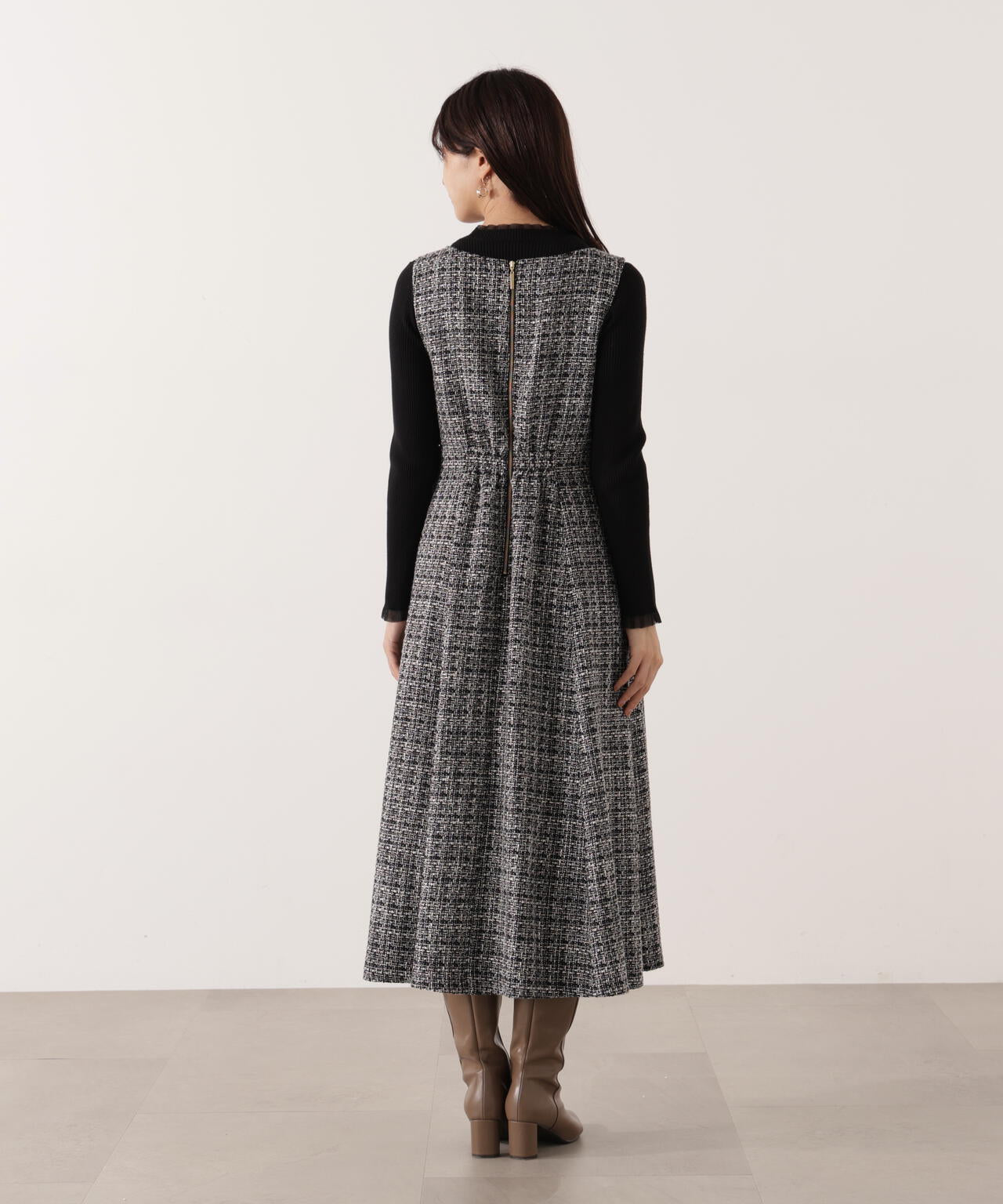 ミックスツイードロングジャンスカ | PROPORTION BODY DRESSING