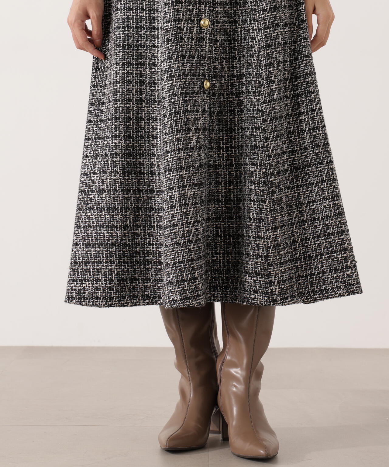 ミックスツイードロングジャンスカ | PROPORTION BODY DRESSING