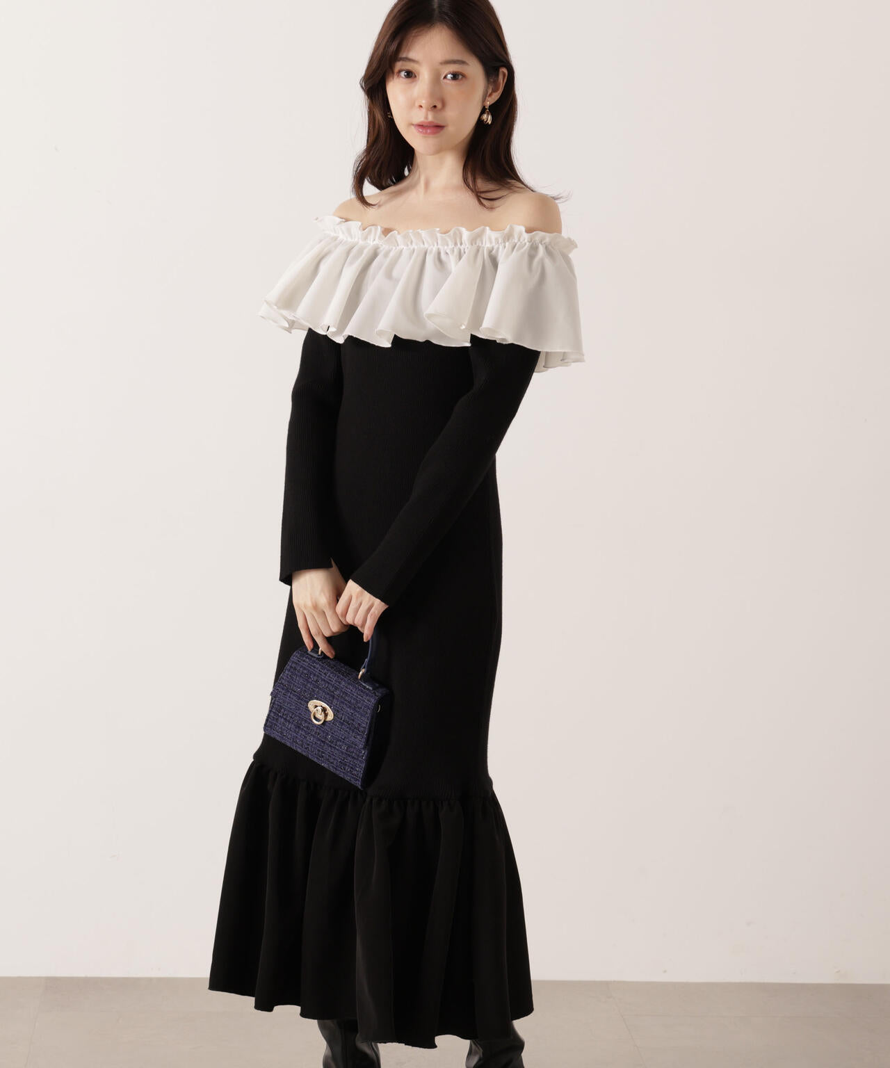 2wayオフショルニットワンピース | PROPORTION BODY DRESSING