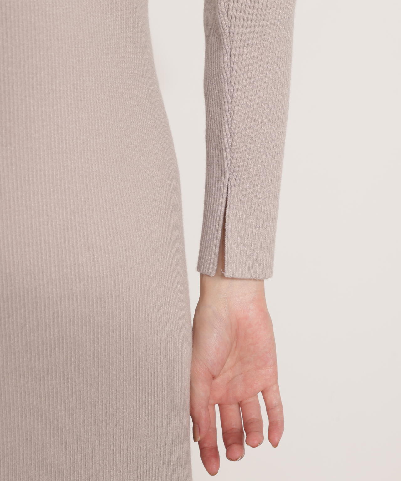 2wayオフショルニットワンピース