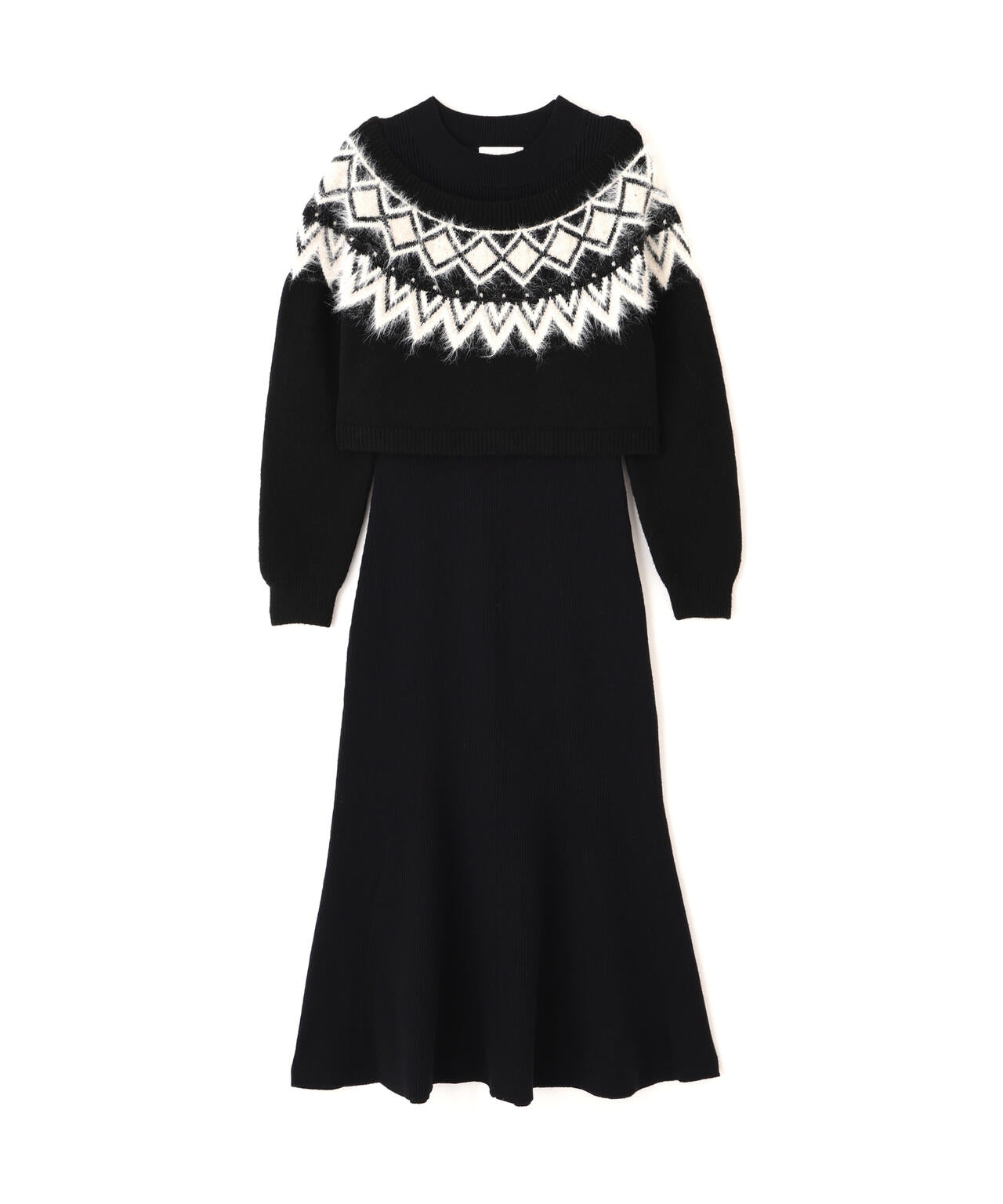 栞 加藤栞さん着用】ノルディックニットSETUP ワンピース | PROPORTION