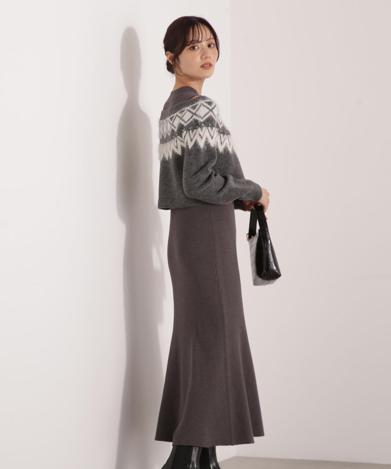 ノルディックニットSETUP ワンピース | PROPORTION BODY DRESSING