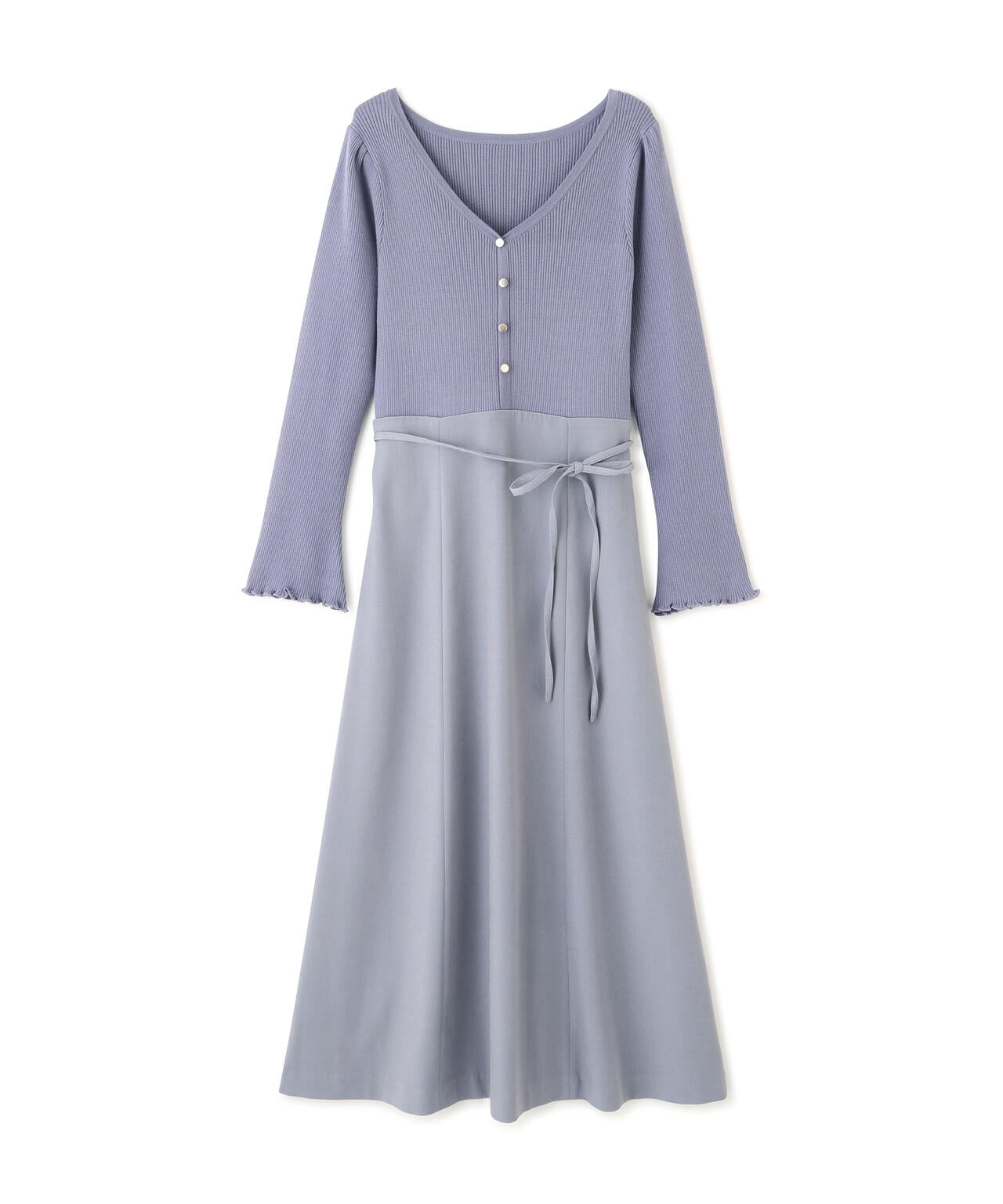 aimeine デザインニットドッキングワンピース Aimeine デザインニットドッキングワンピース