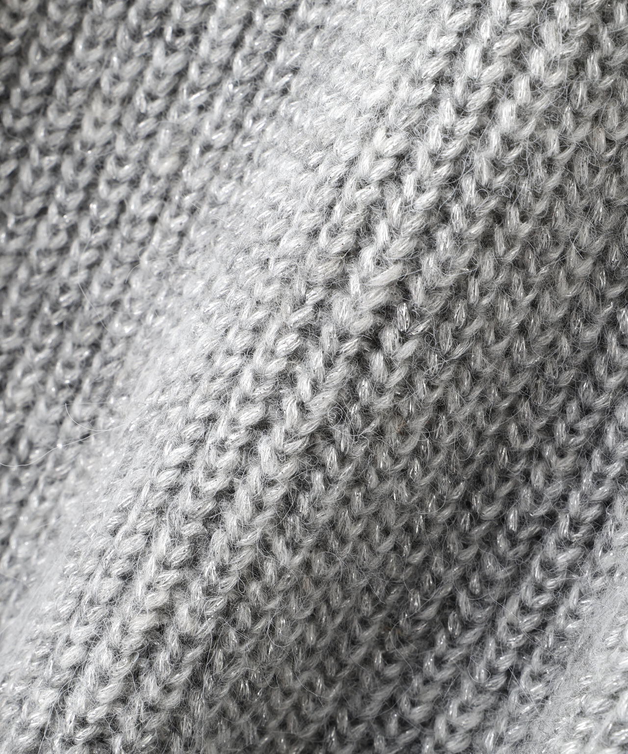 加藤栞さん着用】ウールブレンドラメ入りニットミニワンピース