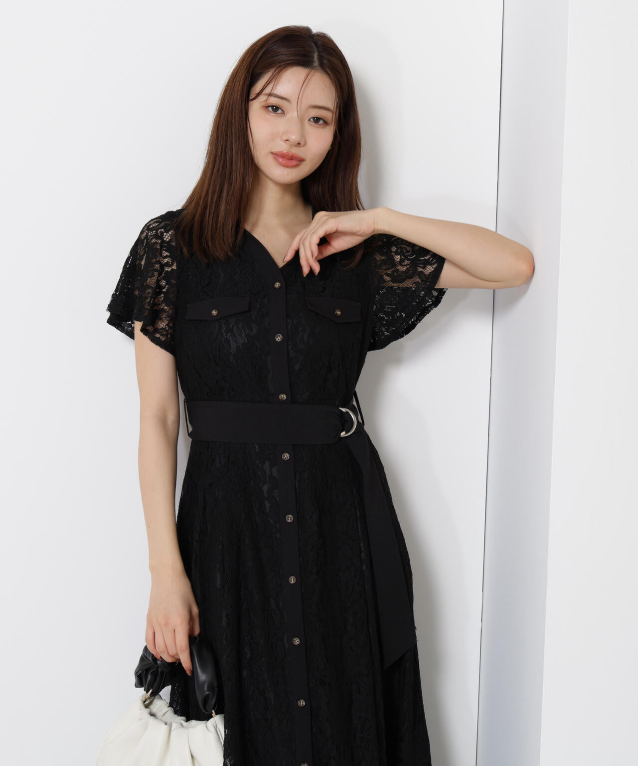 わんぴ Andemiu ワンピース ラインフラワーフロッキーワンピース289861