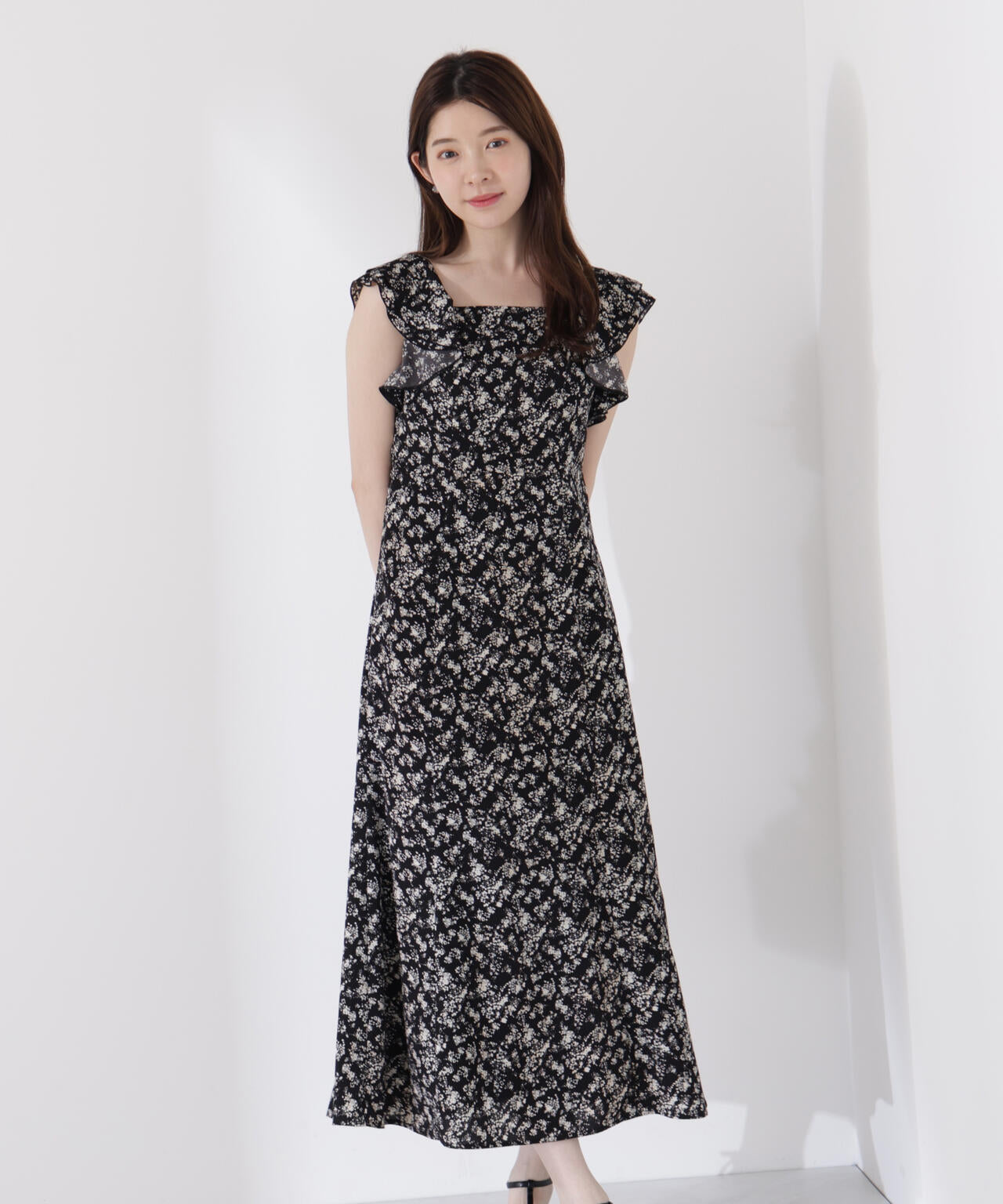 小花柄レディワンピース