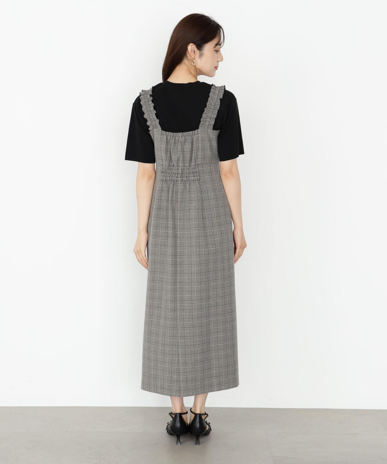 【松川星さん着用】フリルショルダーワンピース