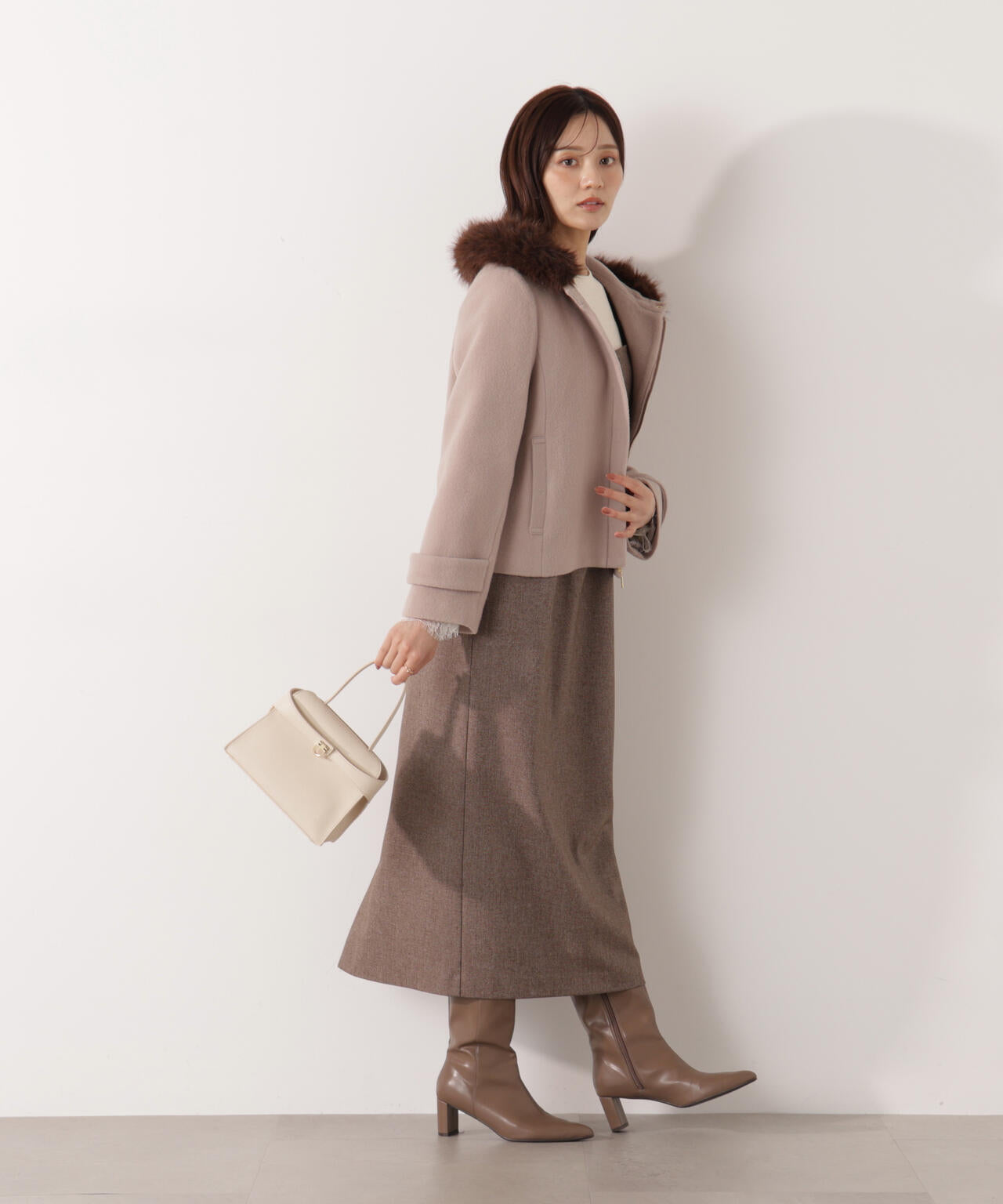 【松川星さん着用】フリルショルダーワンピース