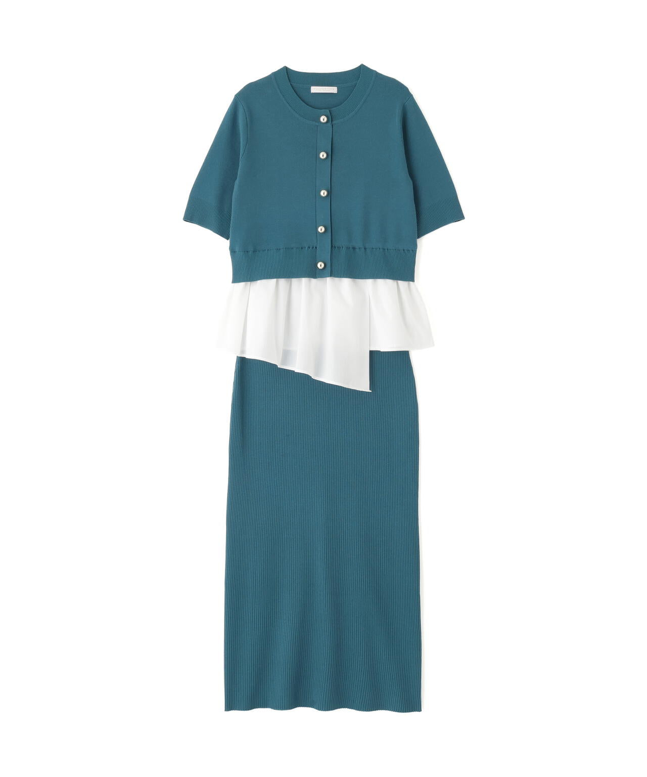 レイヤード風ニットセットアップ