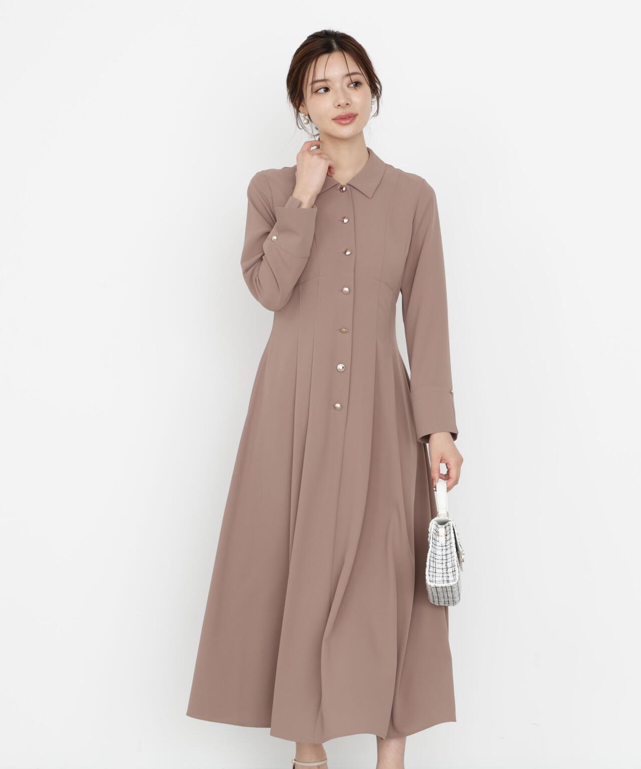 オータムタックシャツワンピース
