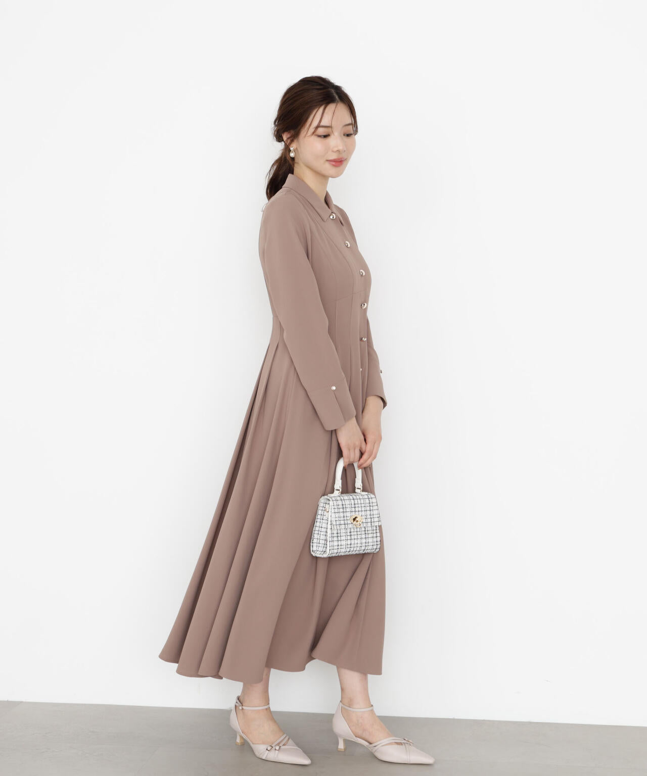 オータムタックシャツワンピース