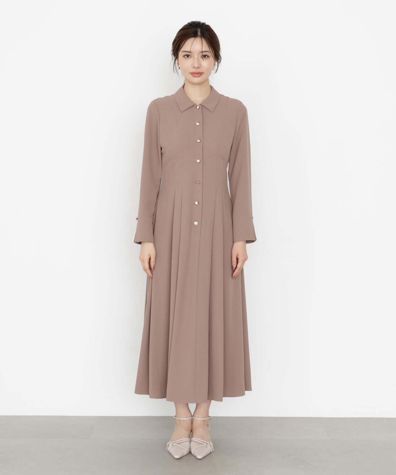 オータムタックシャツワンピース