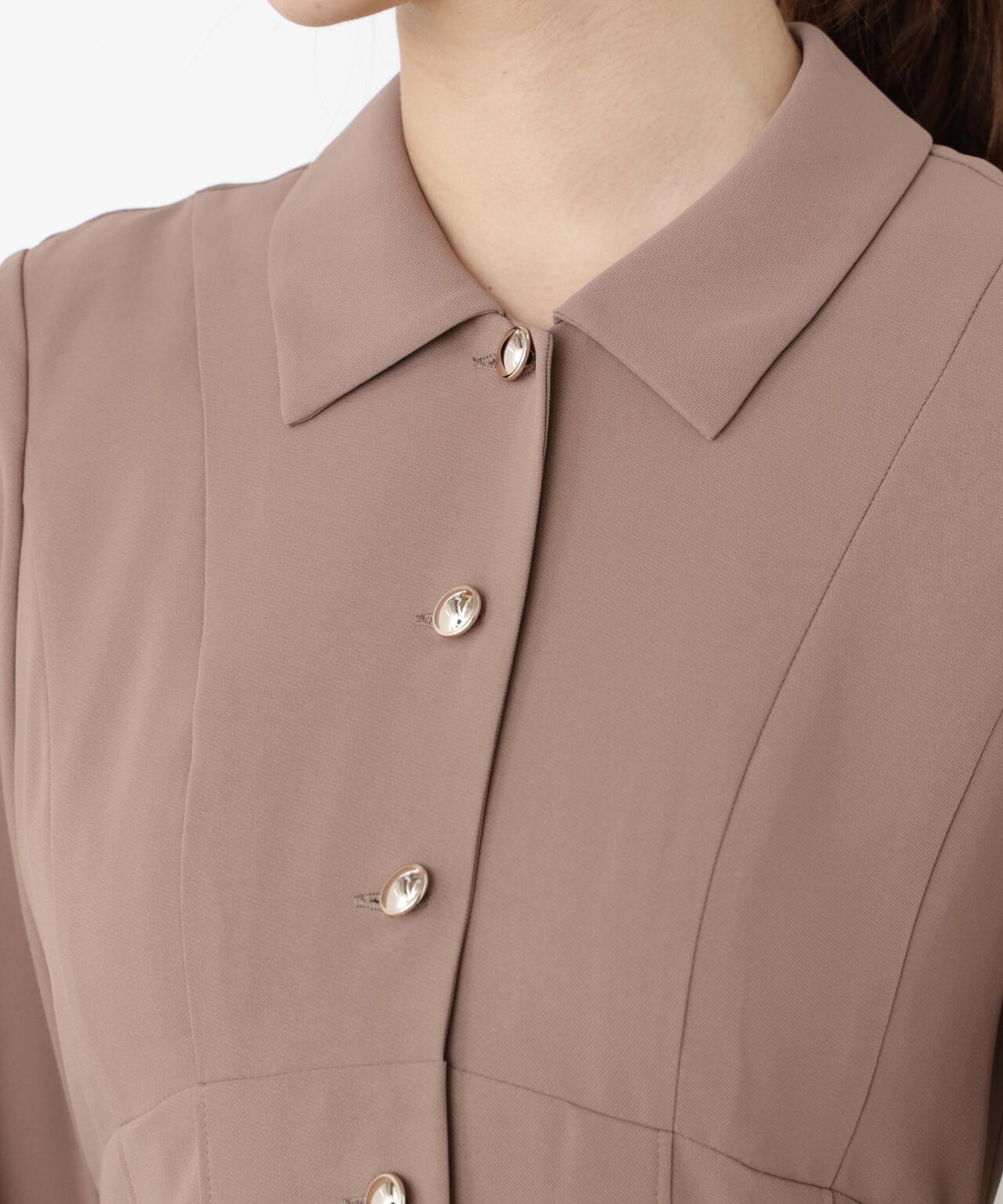 オータムタックシャツワンピース