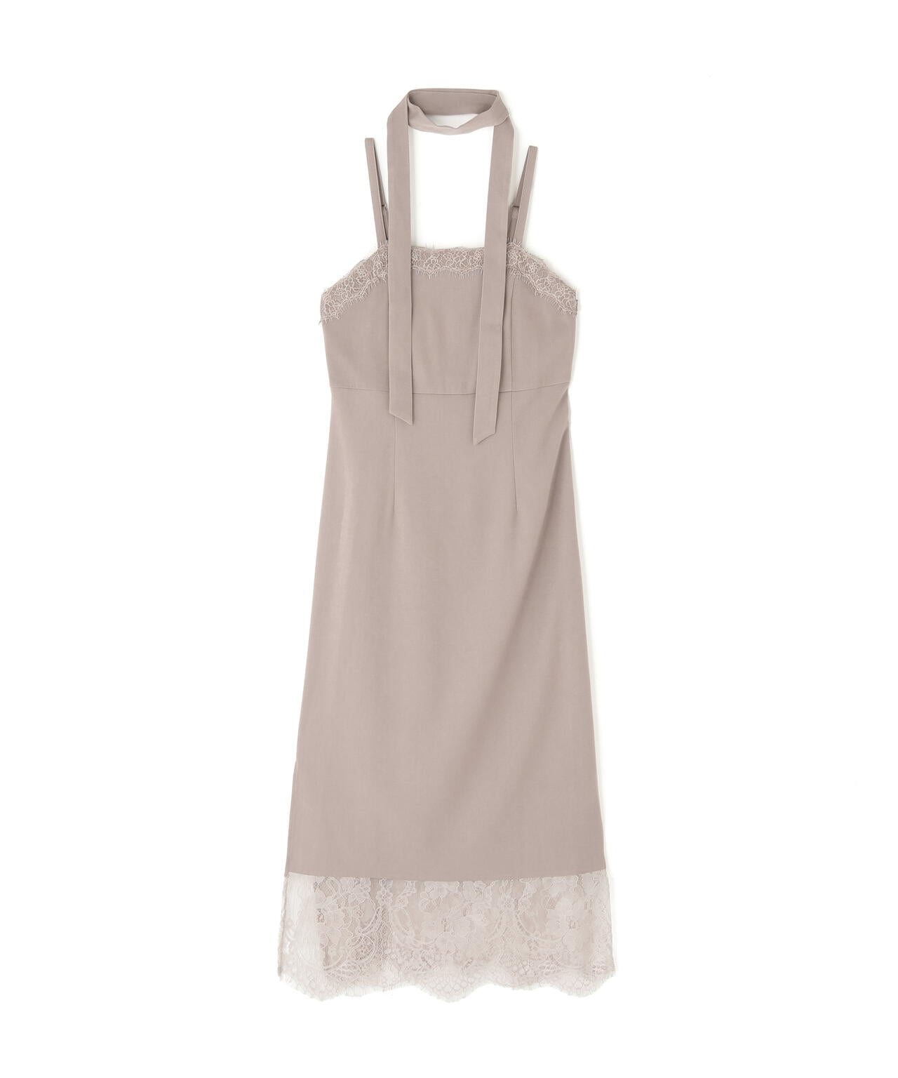 レース付きキャミワンピース