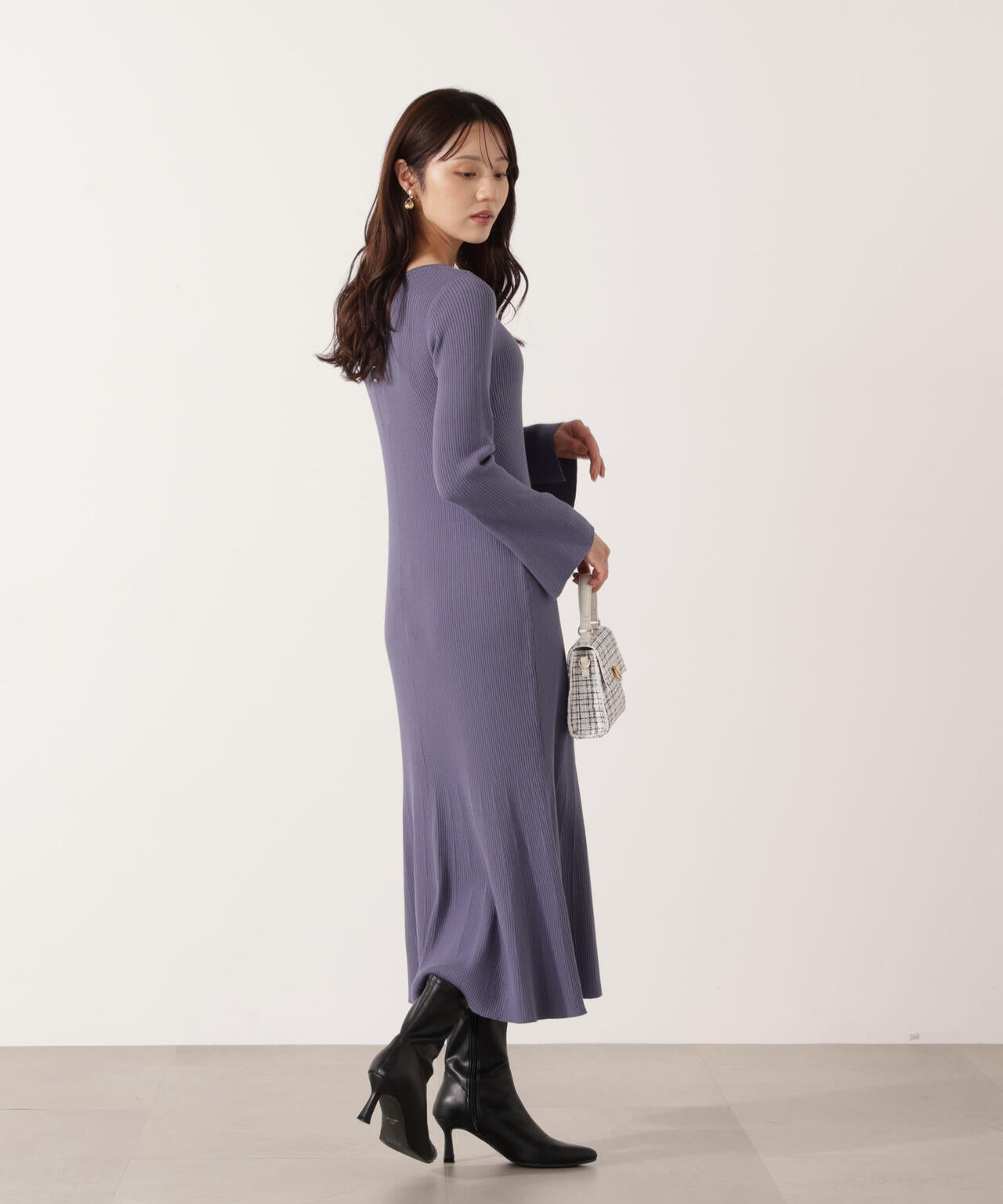 松川星さん着用】ボタンディテール前後2wayワンピース