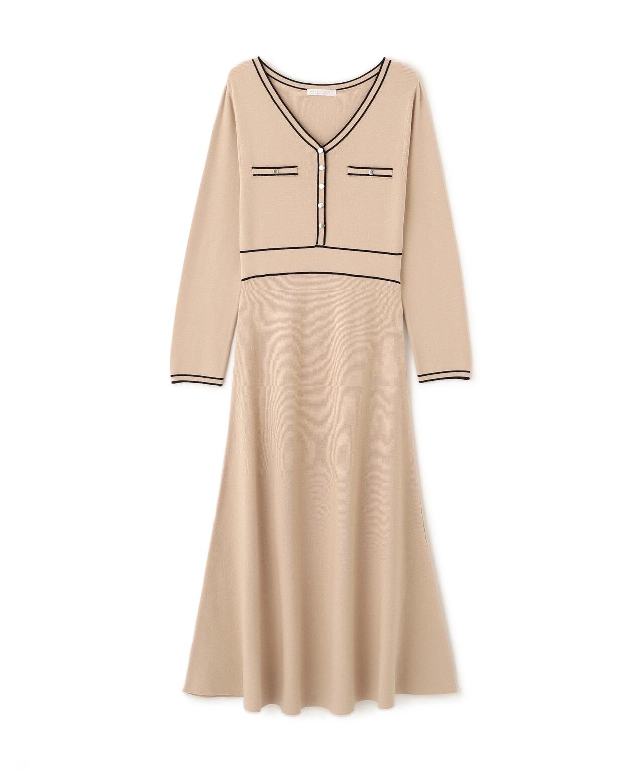 配色ラインニットワンピース | PROPORTION BODY DRESSING