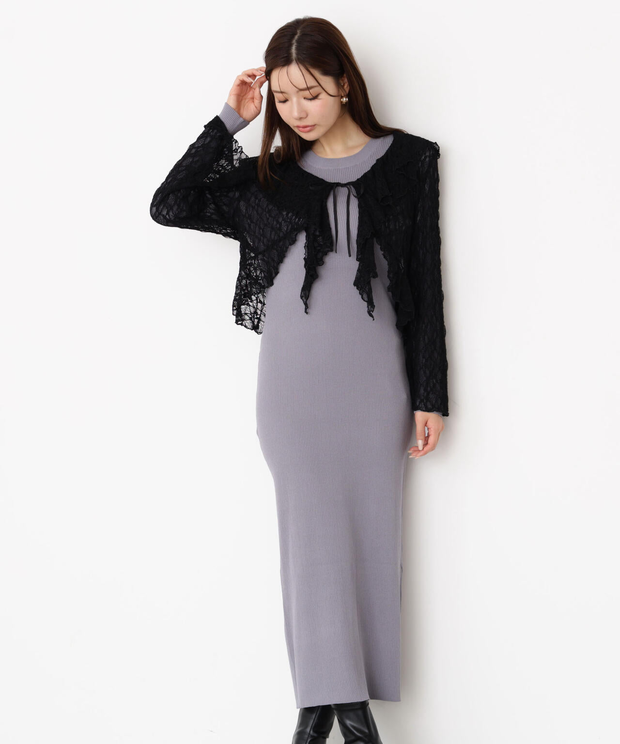 ボディライン レースフリルアップワンピース BODY LINE ゴスロリ