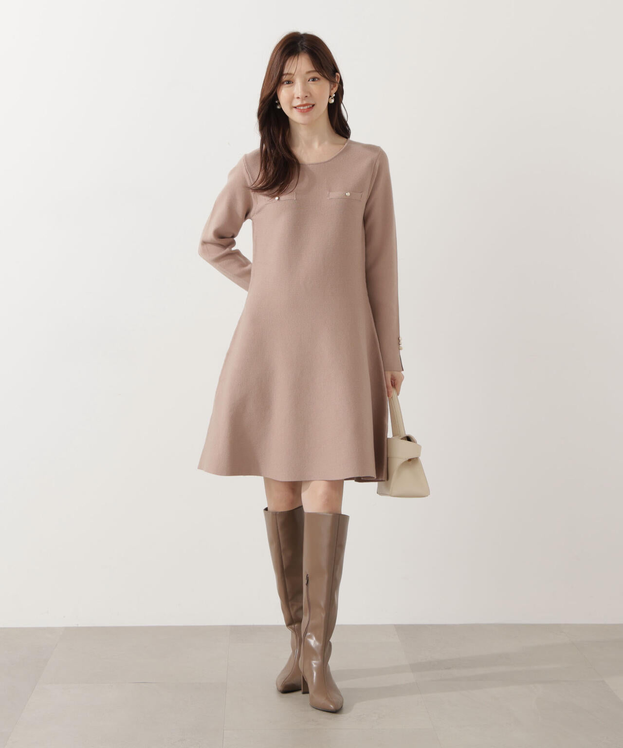 EDIT COLOGNE》総針ミニワンピース | PROPORTION BODY DRESSING