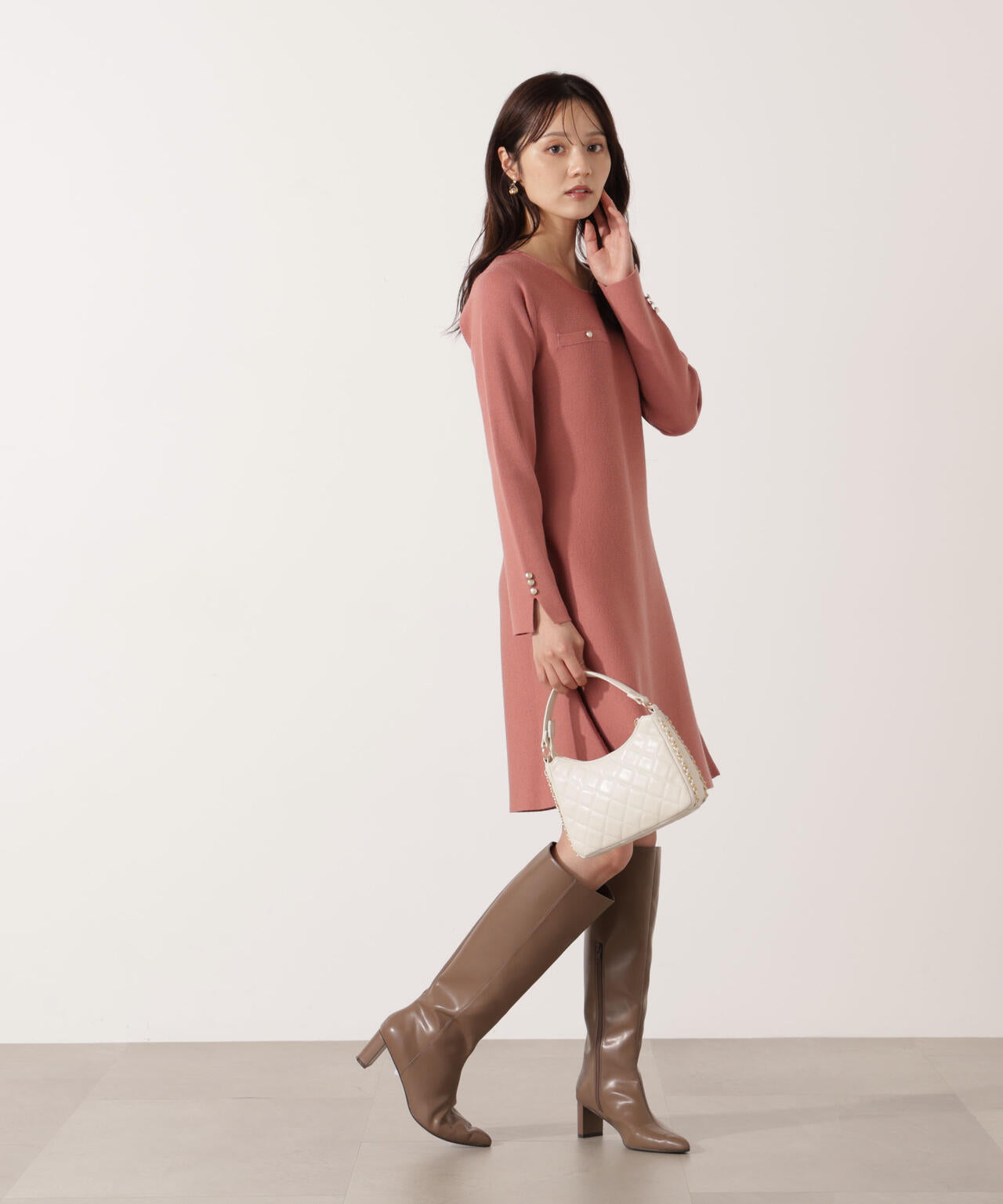 EDIT COLOGNE》総針ミニワンピース | PROPORTION BODY DRESSING