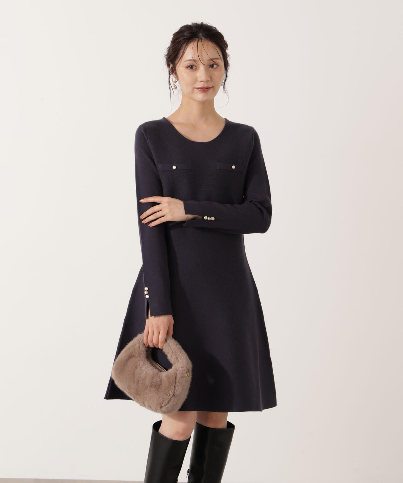 《EDIT COLOGNE》総針ミニワンピース