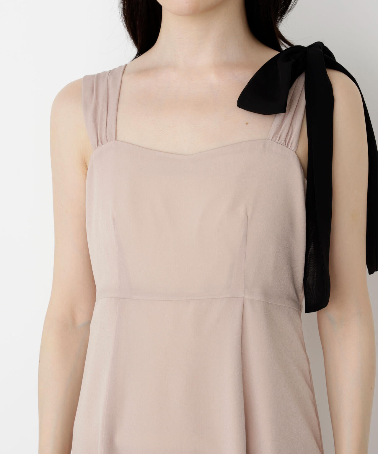 《EDIT COLOGNE》肩リボンキャミワンピース