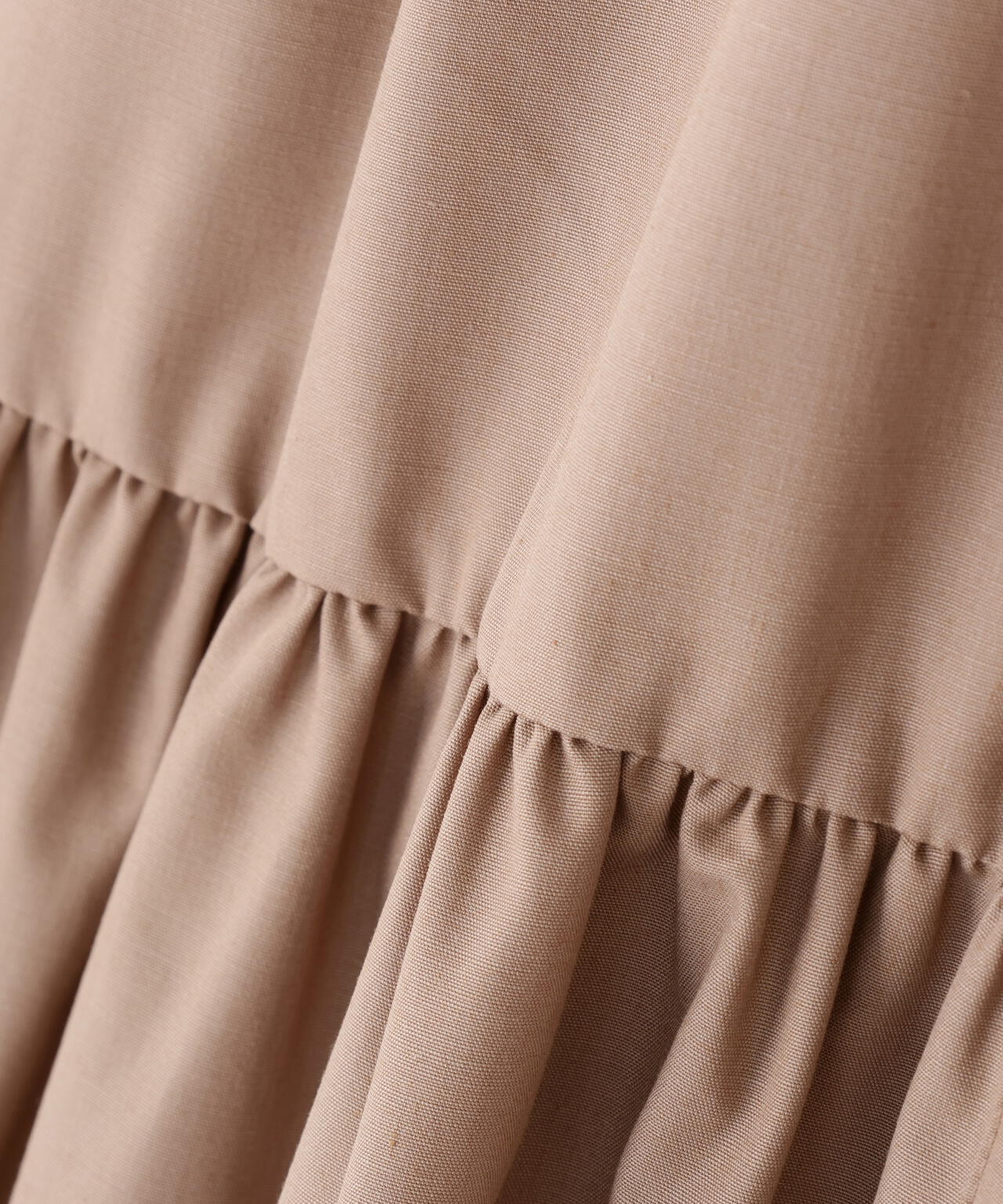 《EDIT COLOGNE》＜ウォッシャブル＞ティアードシャツミニワンピース【official site・一部店舗限定】