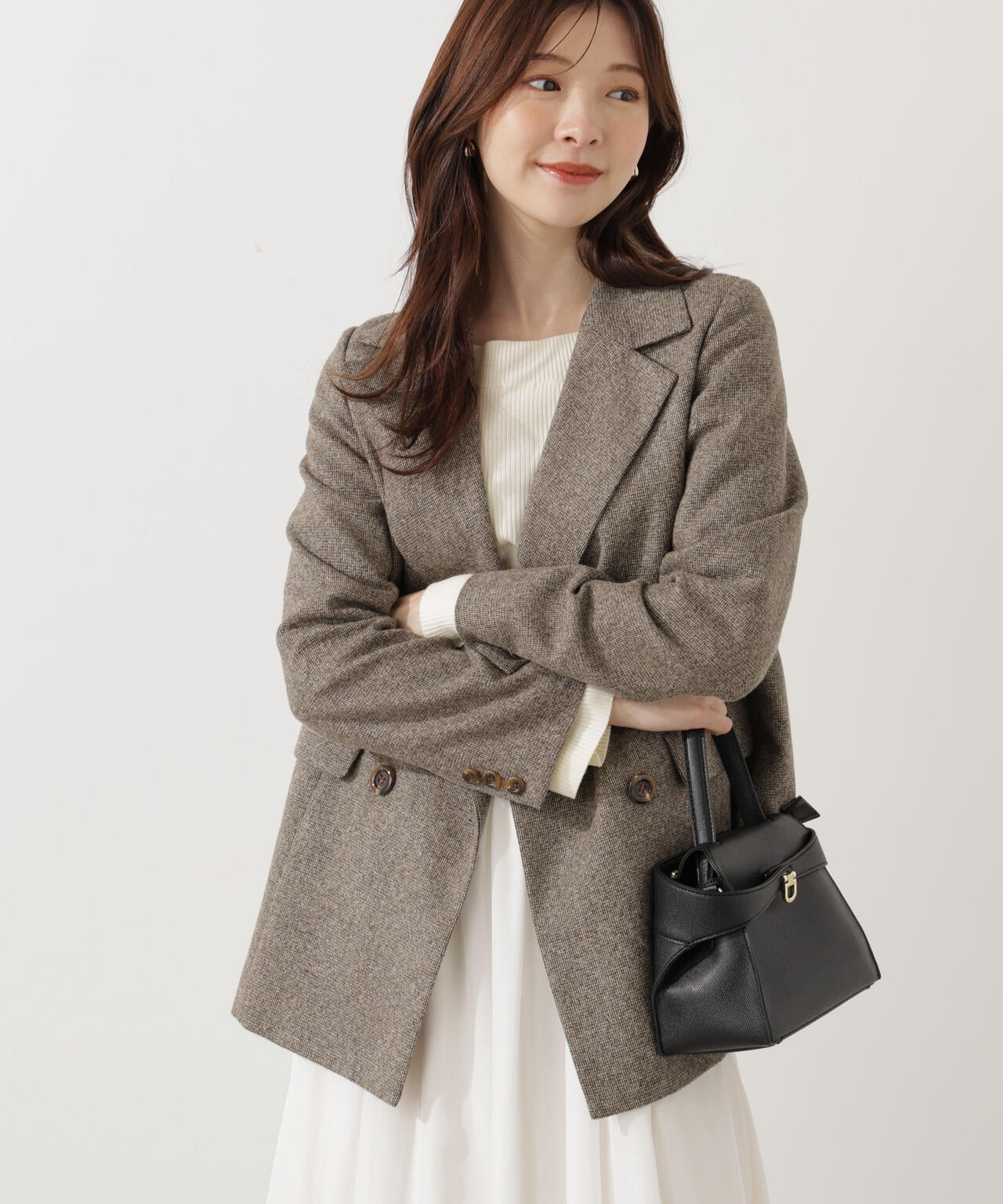 青島心さん着用】ベーシックテーラードジャケット | PROPORTION