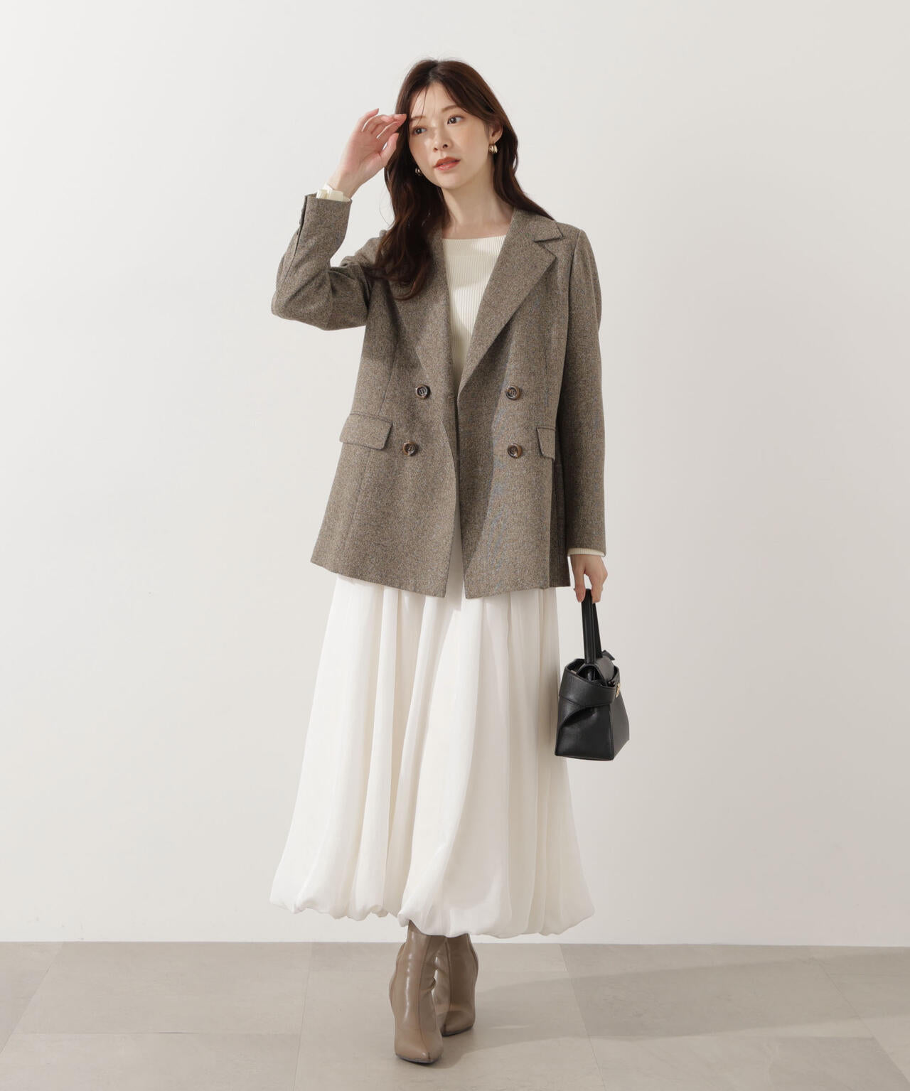 【青島心さん着用】ベーシックテーラードジャケット