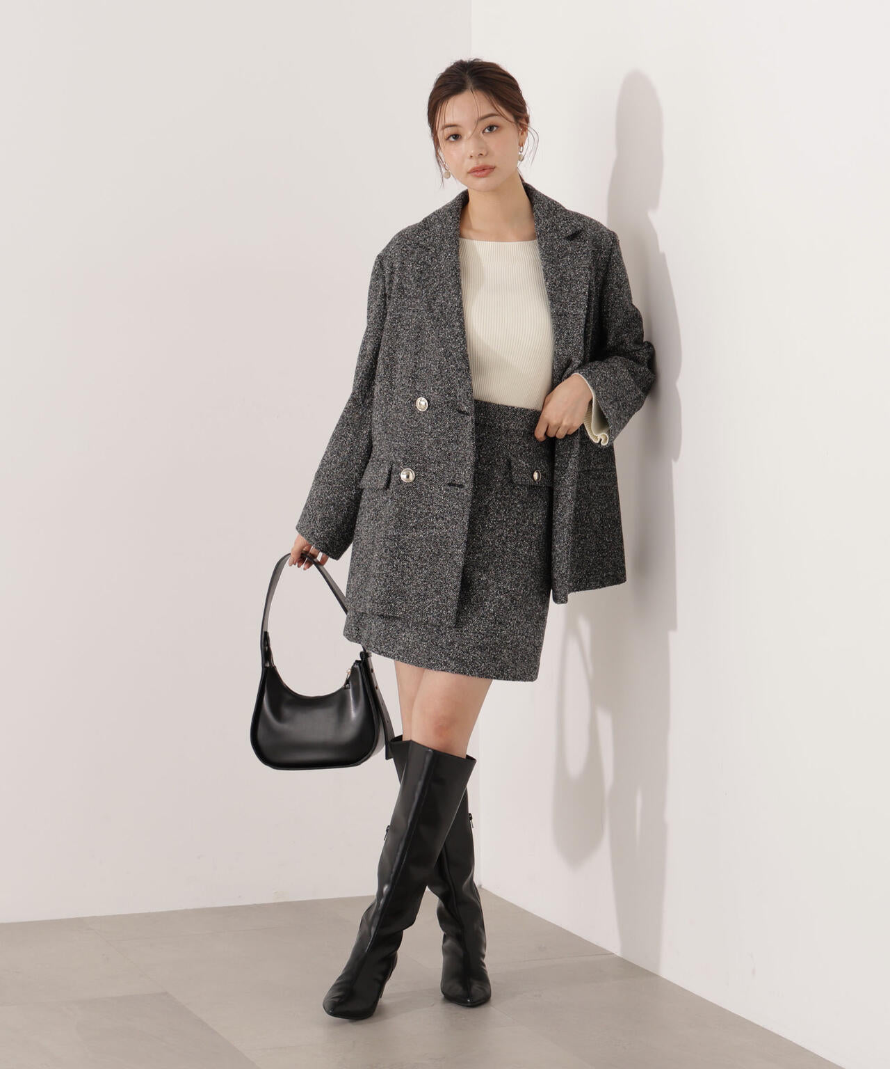 【青島心さん着用】ツイードジャケット