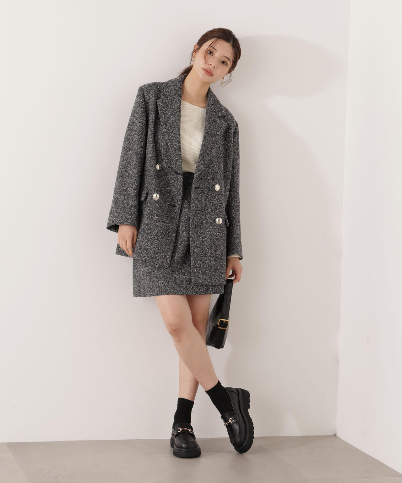 【青島心さん着用】ツイードジャケット