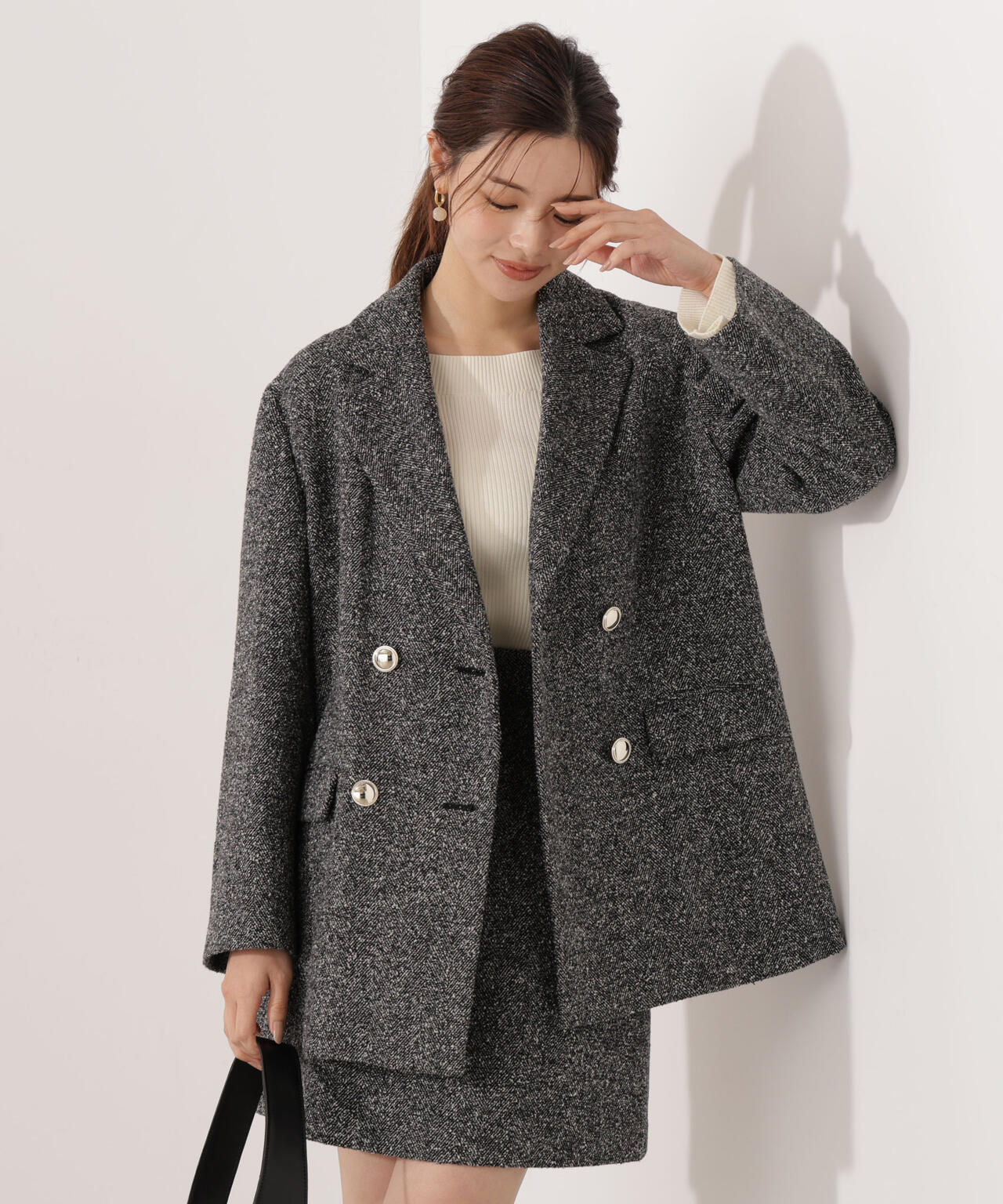 【青島心さん着用】ツイードジャケット