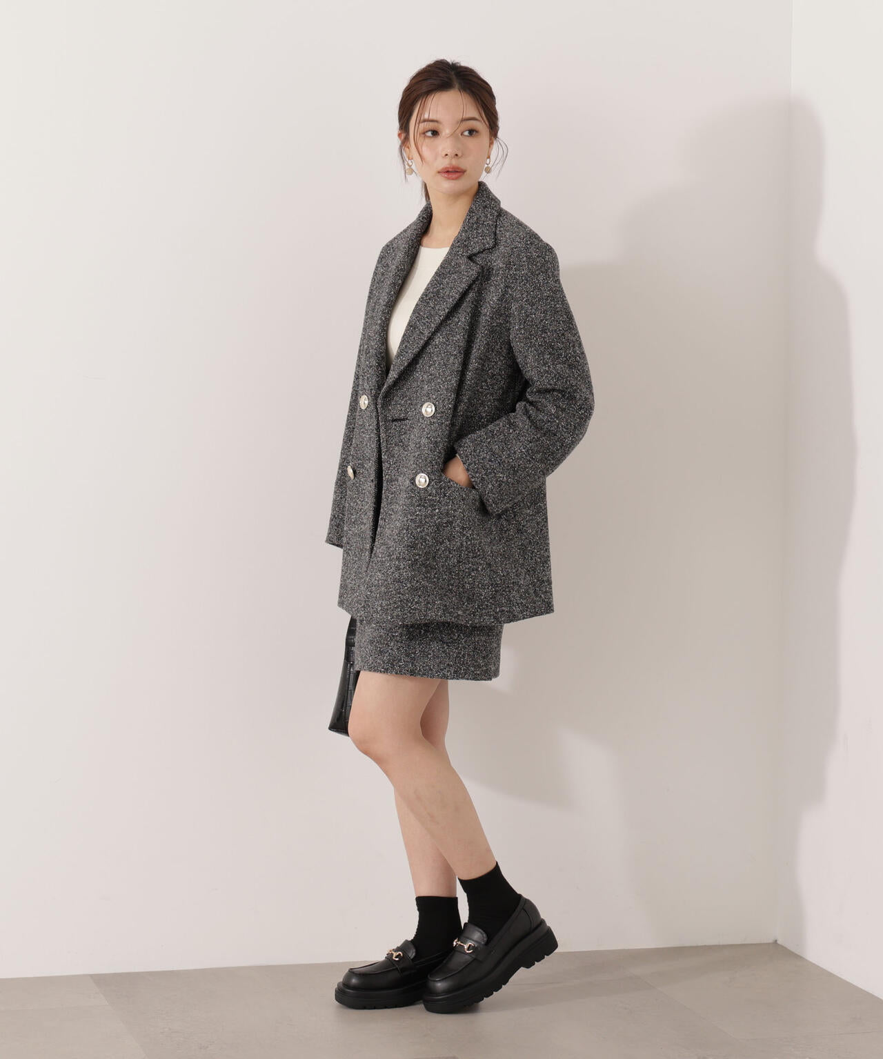 【青島心さん着用】ツイードジャケット