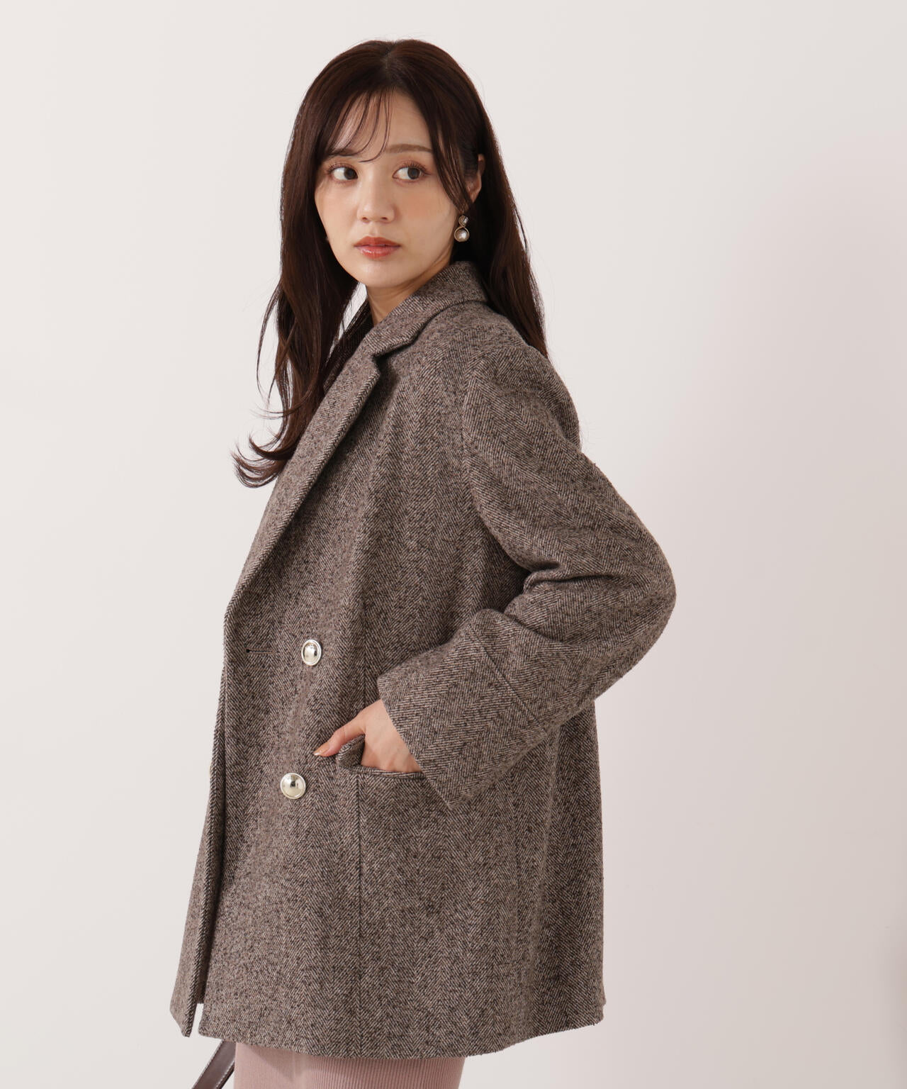 【青島心さん着用】ツイードジャケット