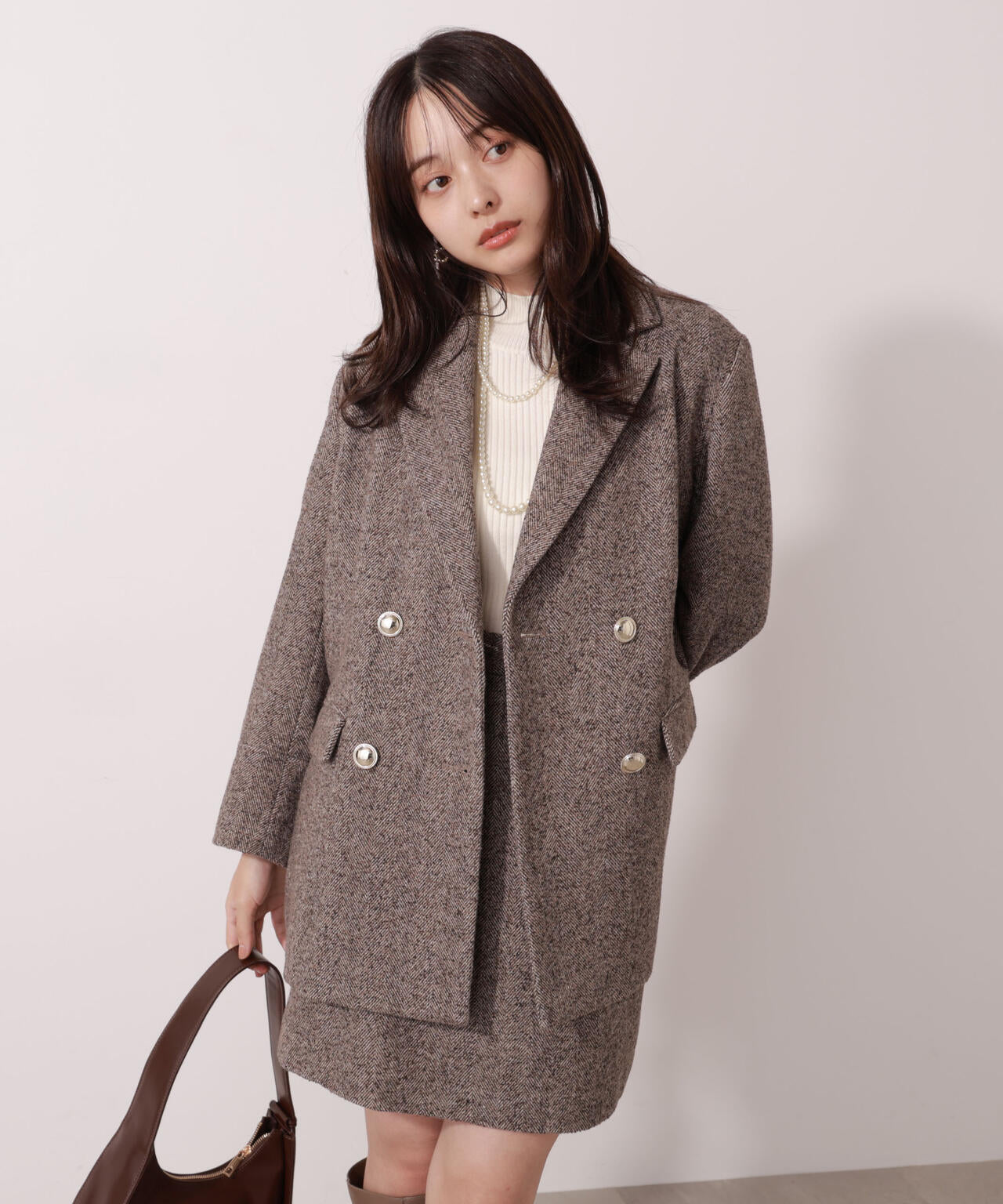 【青島心さん着用】ツイードジャケット