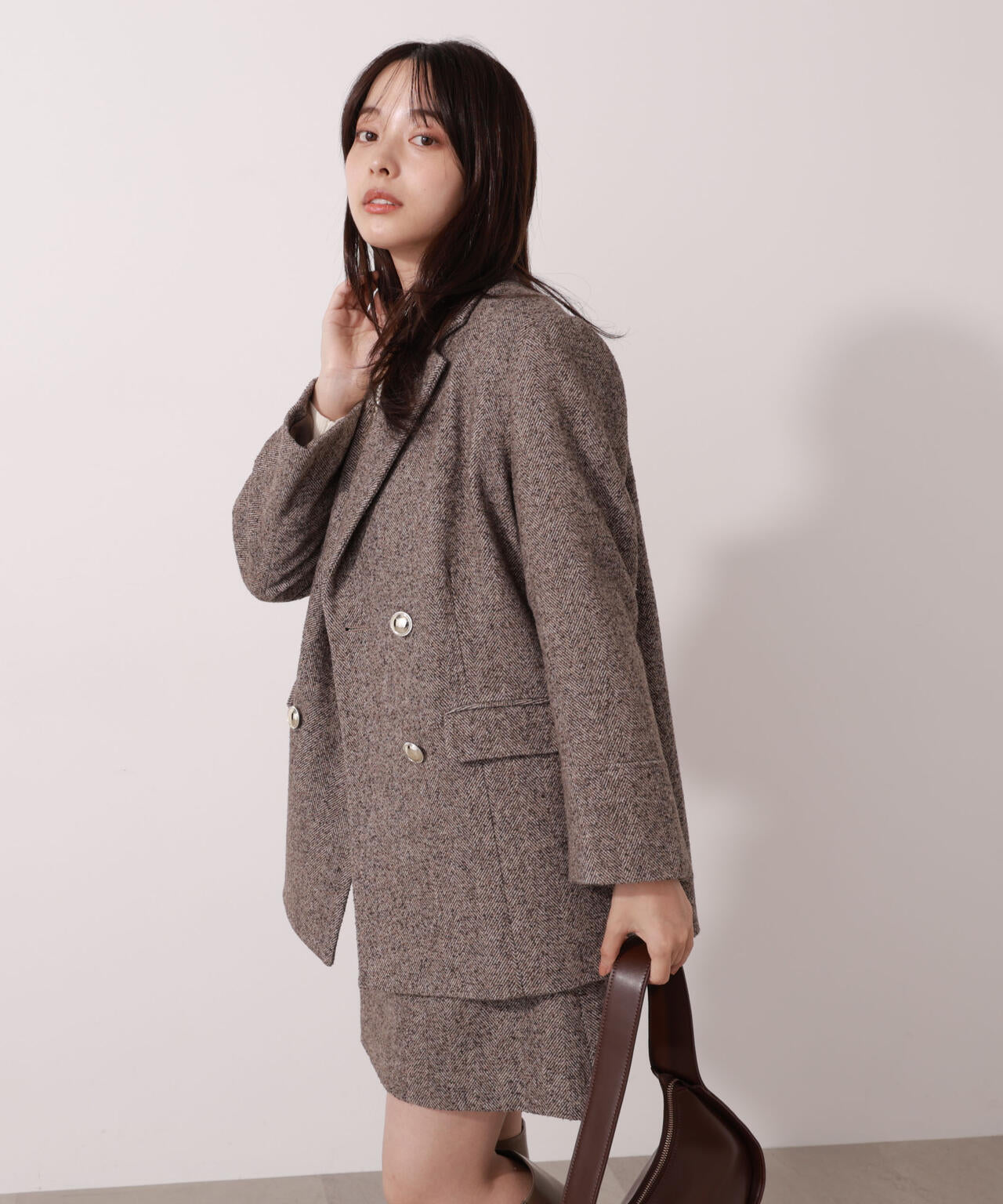 【青島心さん着用】ツイードジャケット